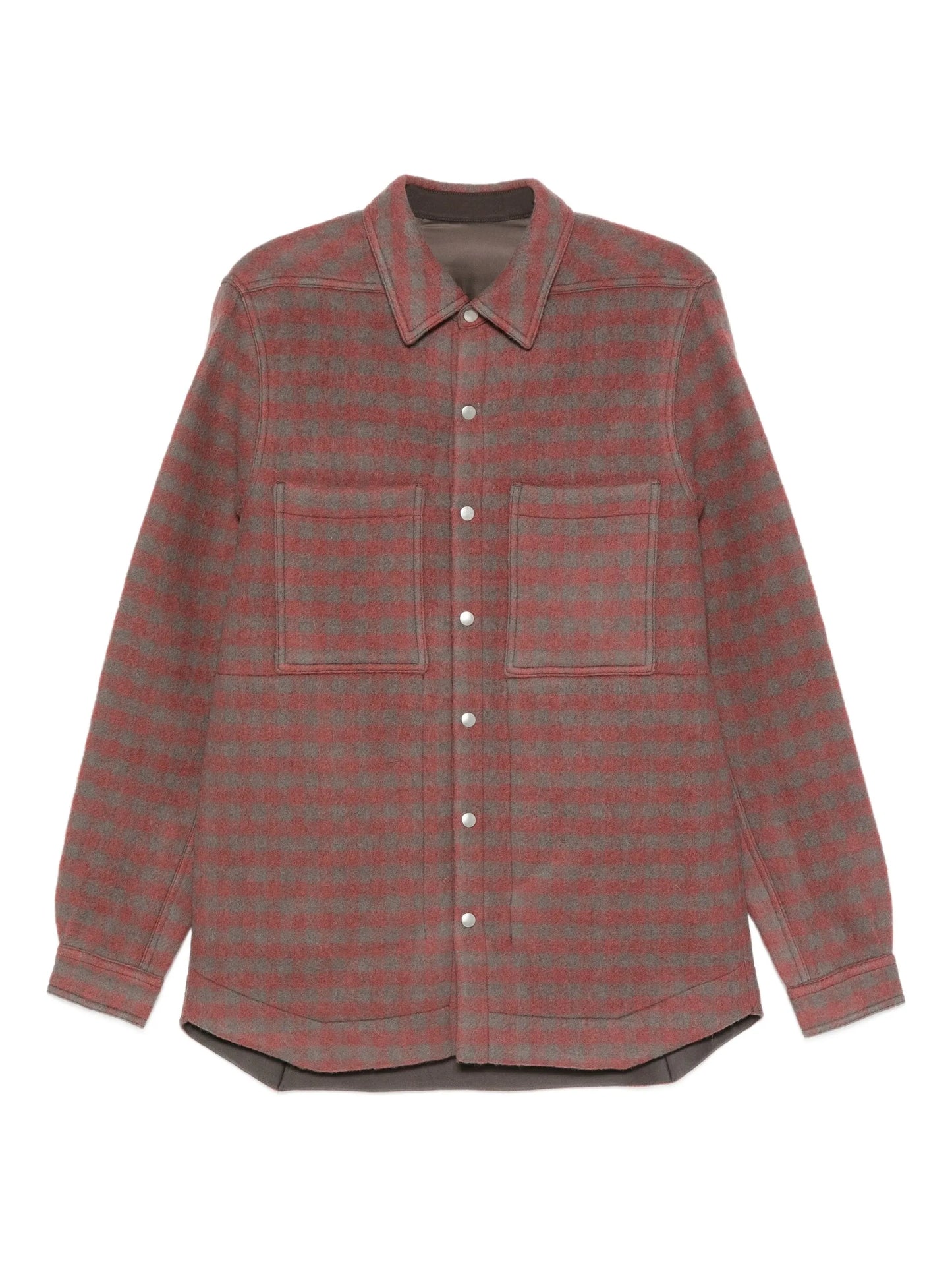 checked patch-pocket shirt