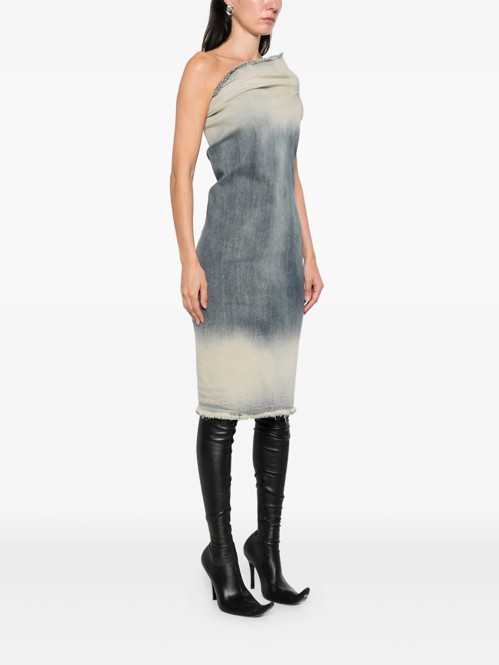 one-shoulder mini dress