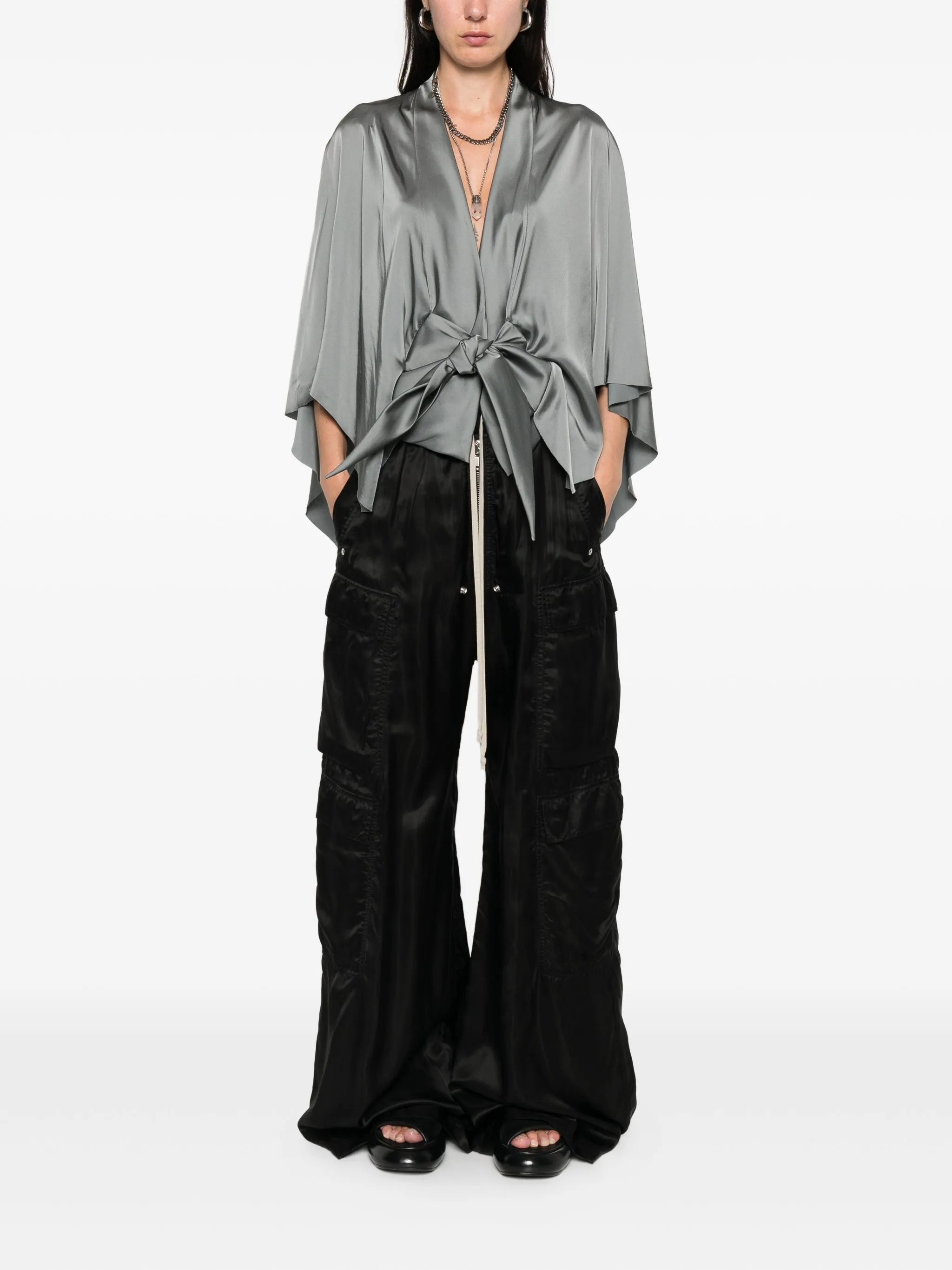 v-neck blouse
