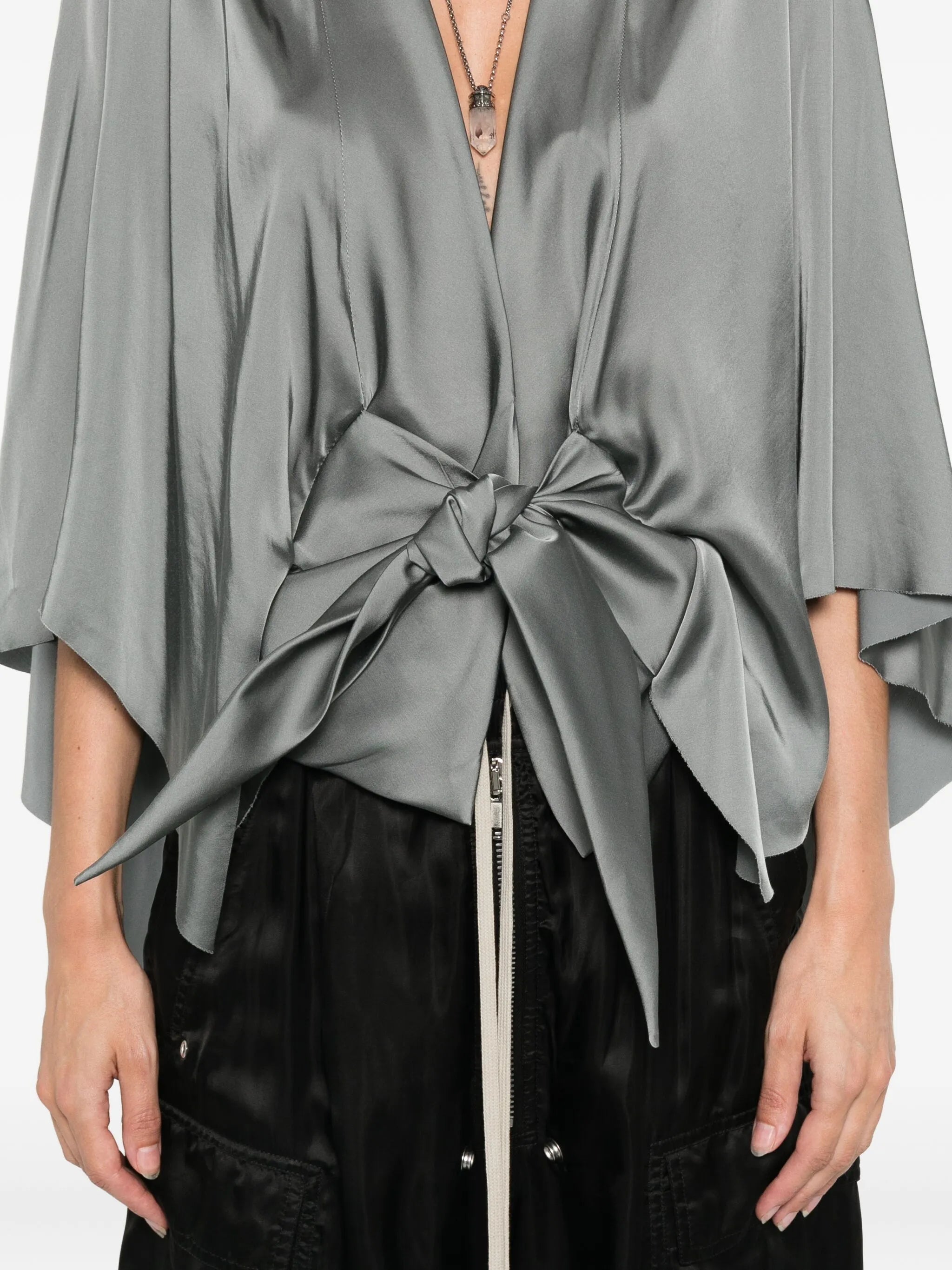 v-neck blouse