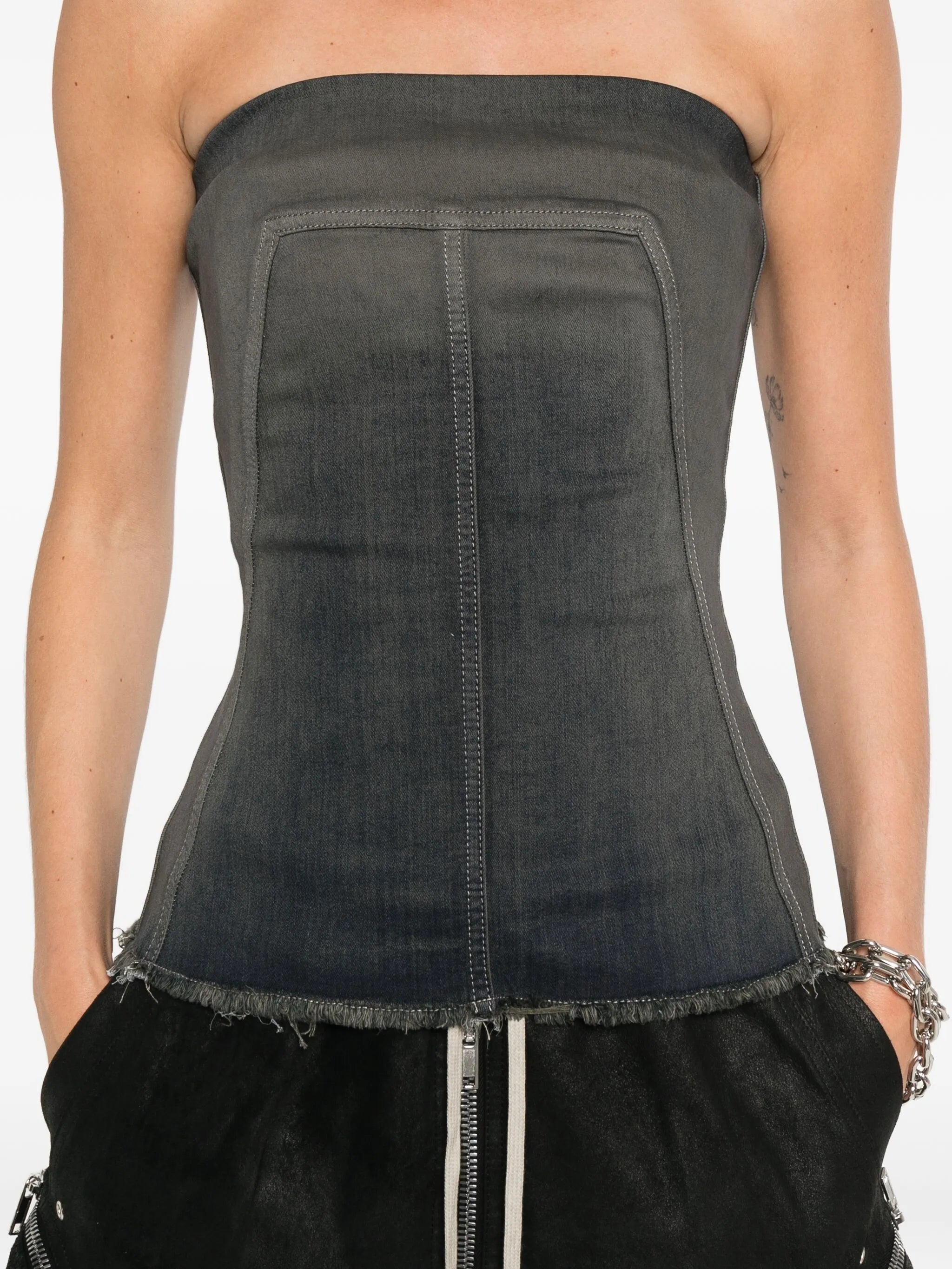 denim top