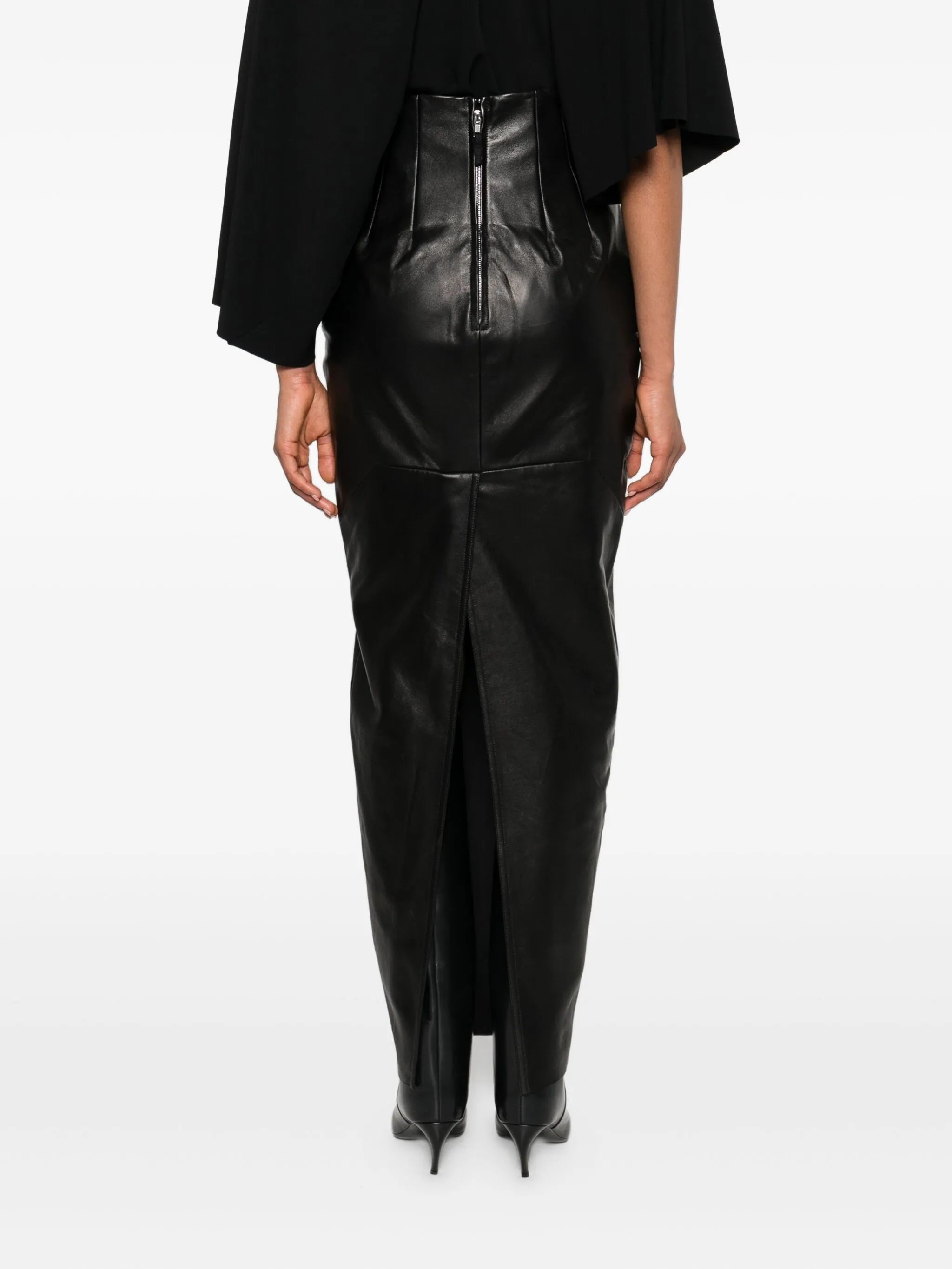 leather maxi skirt