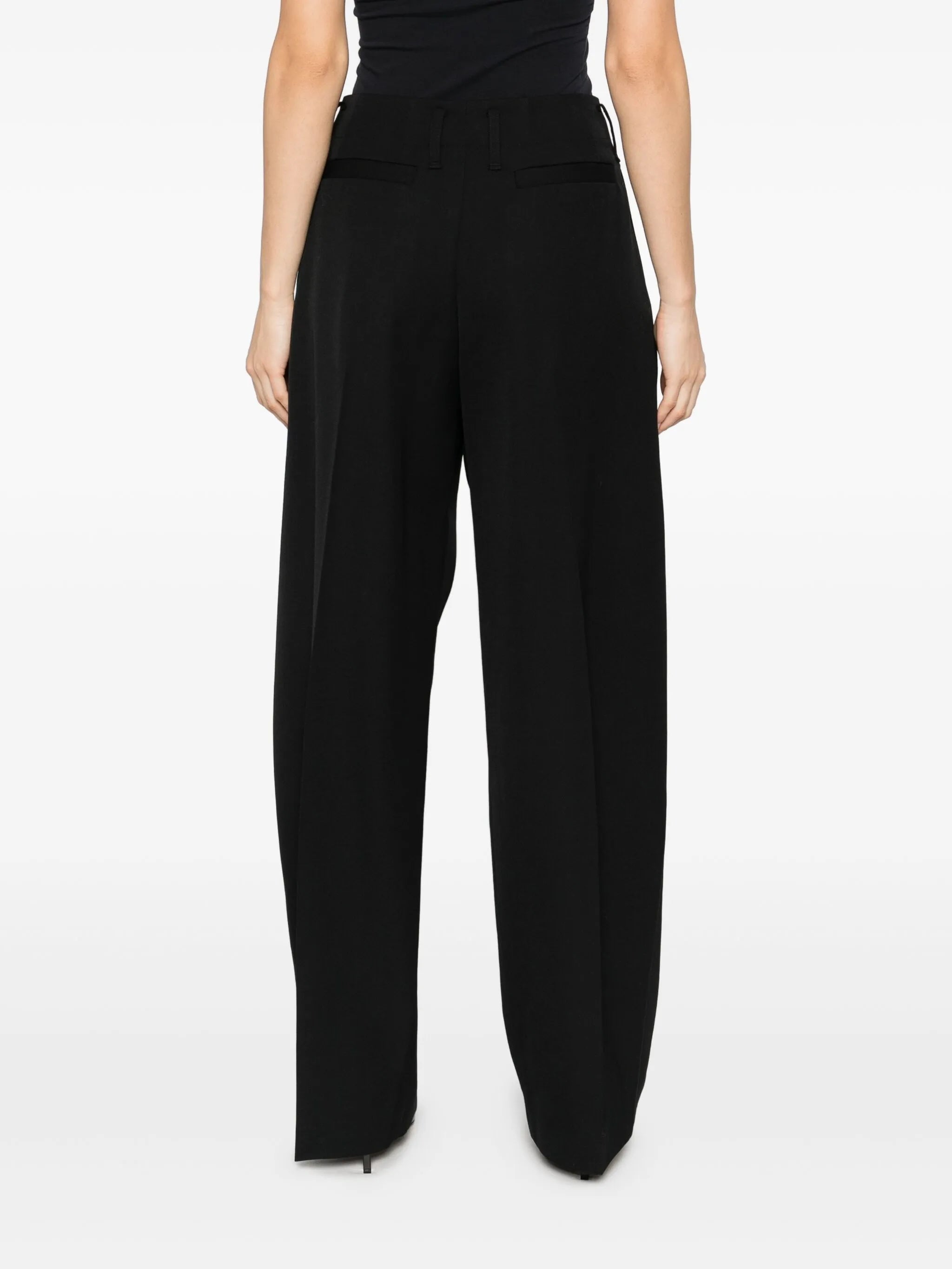 cotton tapered trousers