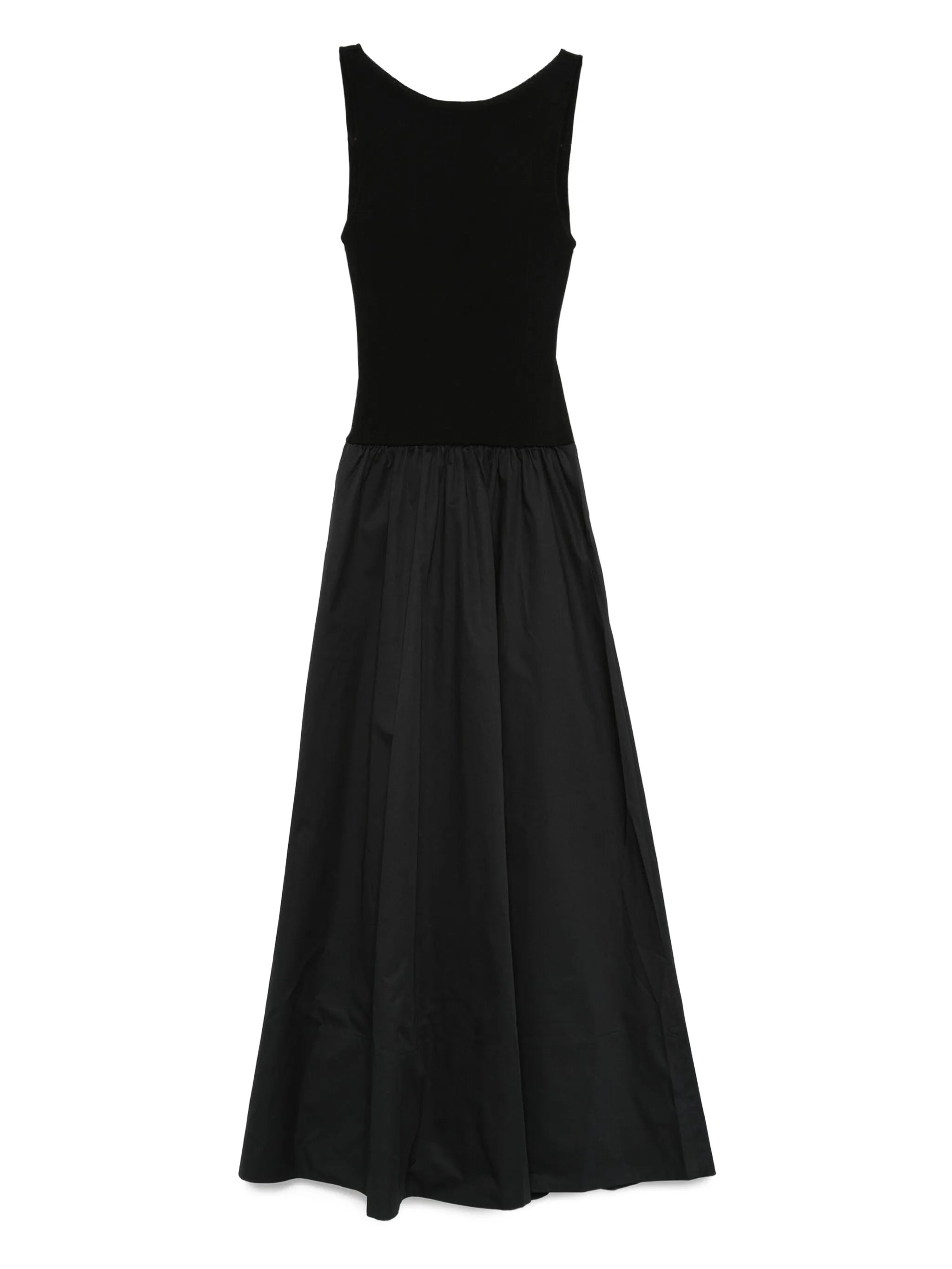 panelled ribbed maxi dress