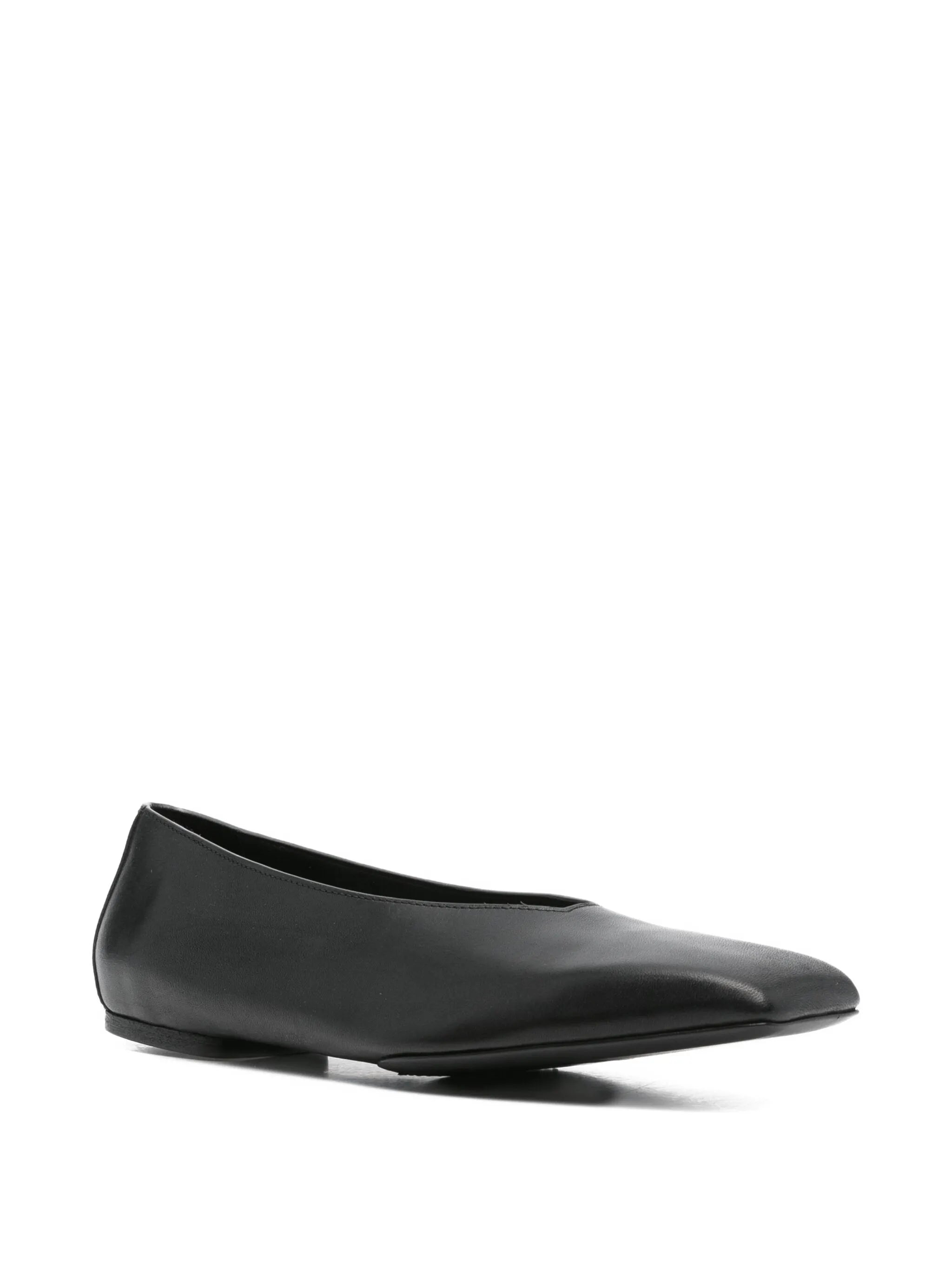 leather ballet flats