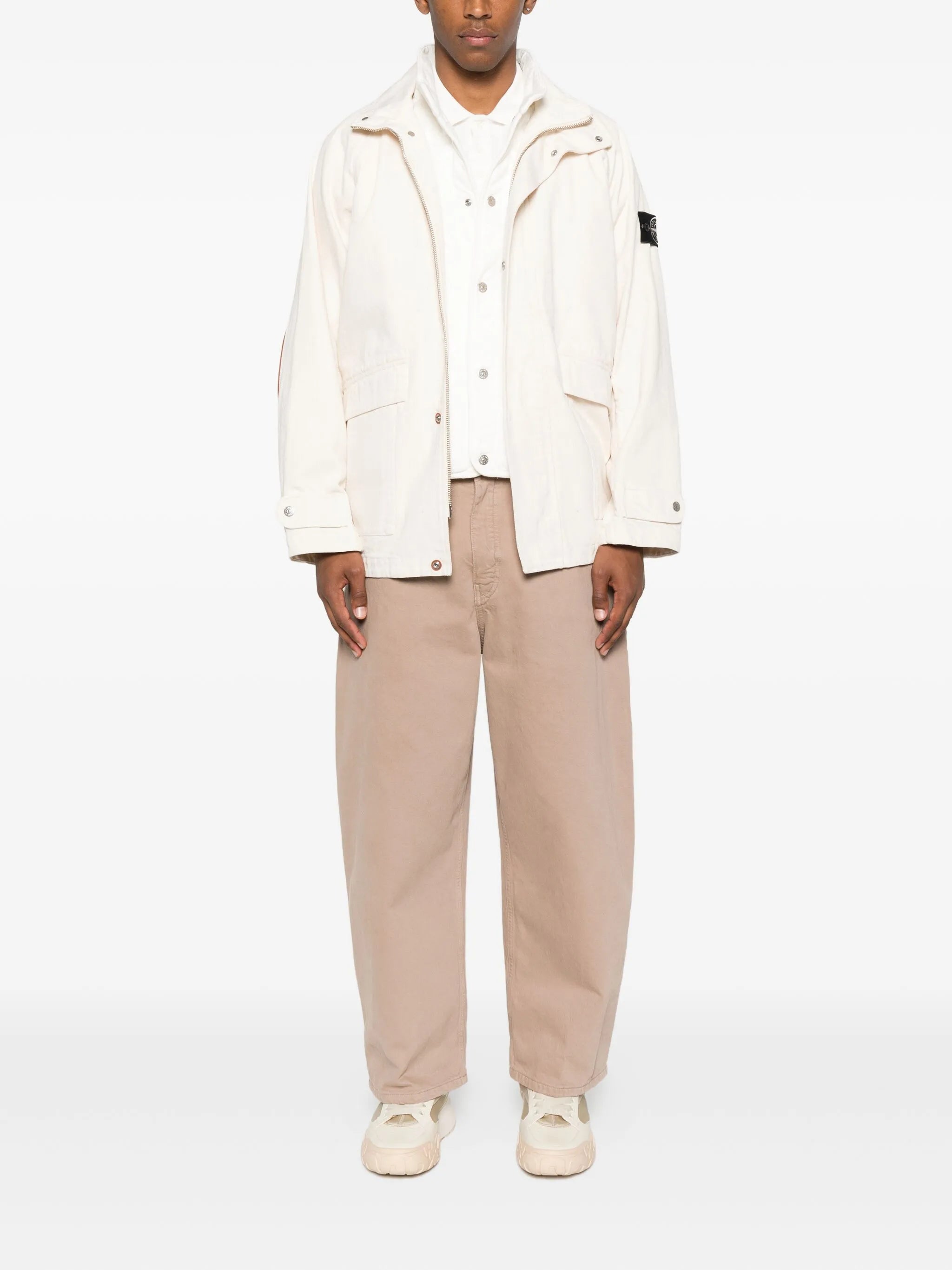 Raw cotton parka
