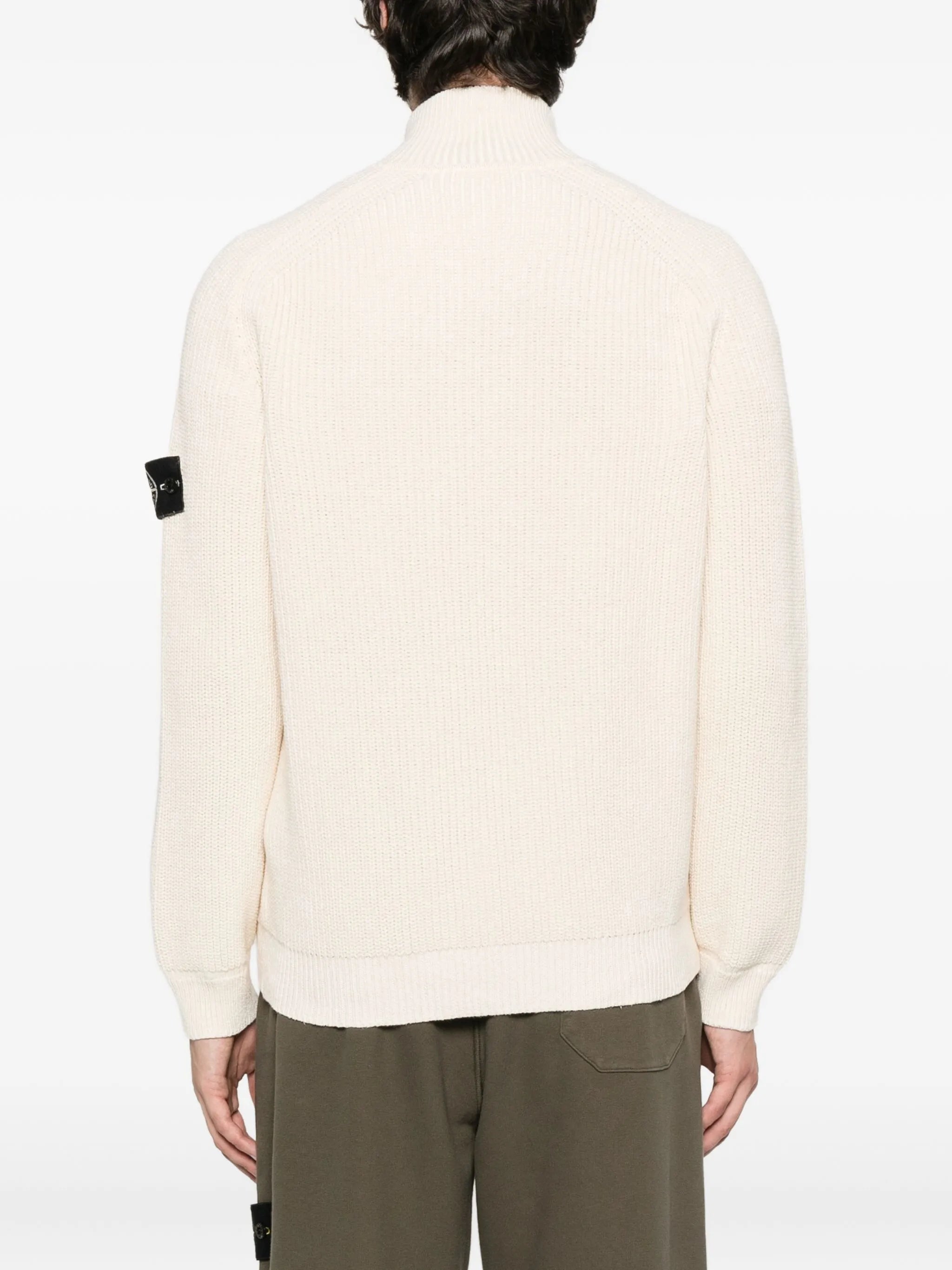 Raw Beauty zip-up cardigan