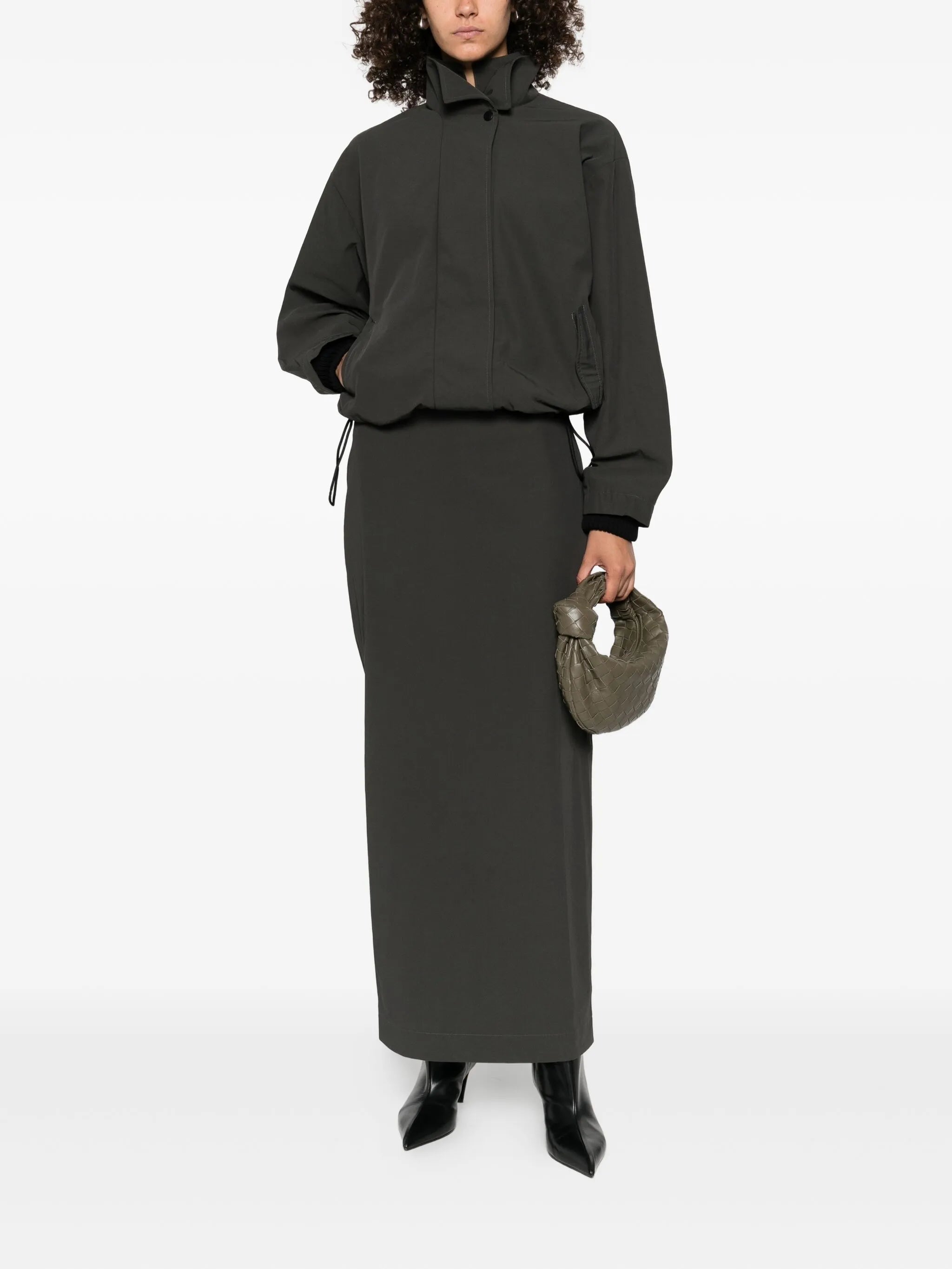 high-neck bomber jacket