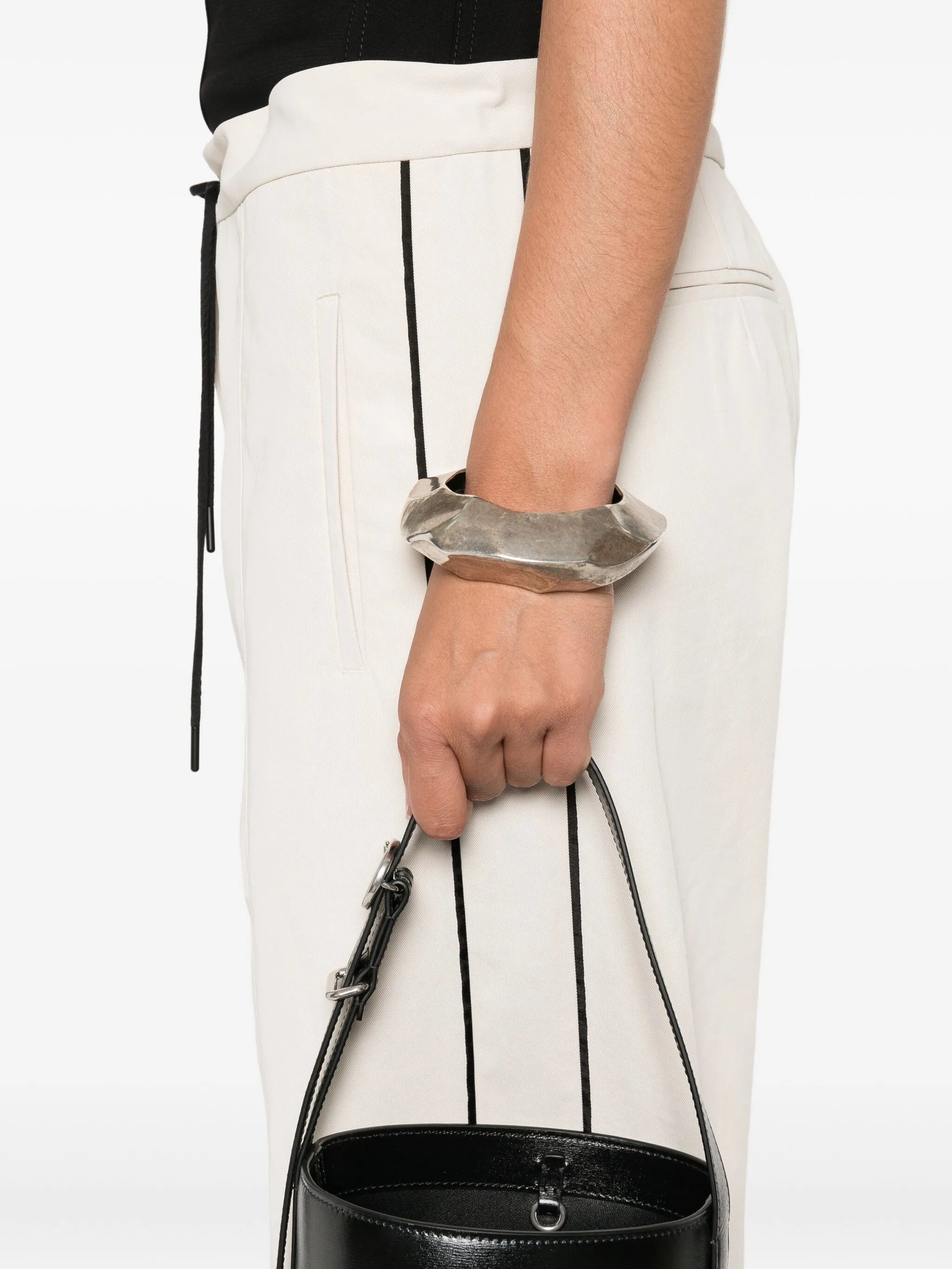 elasticated-waistband track pants