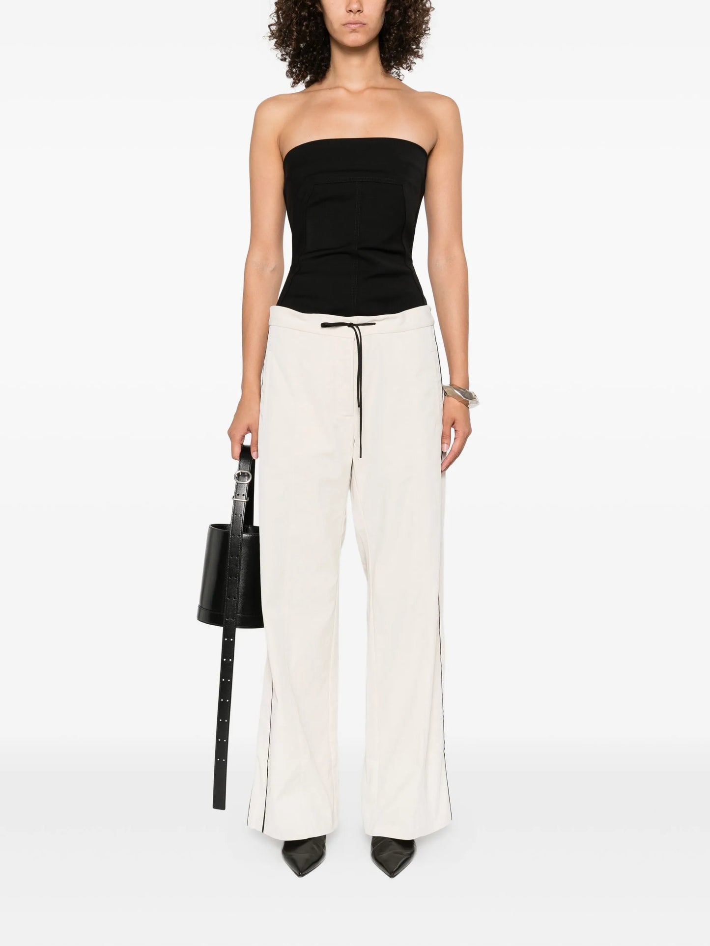elasticated-waistband track pants