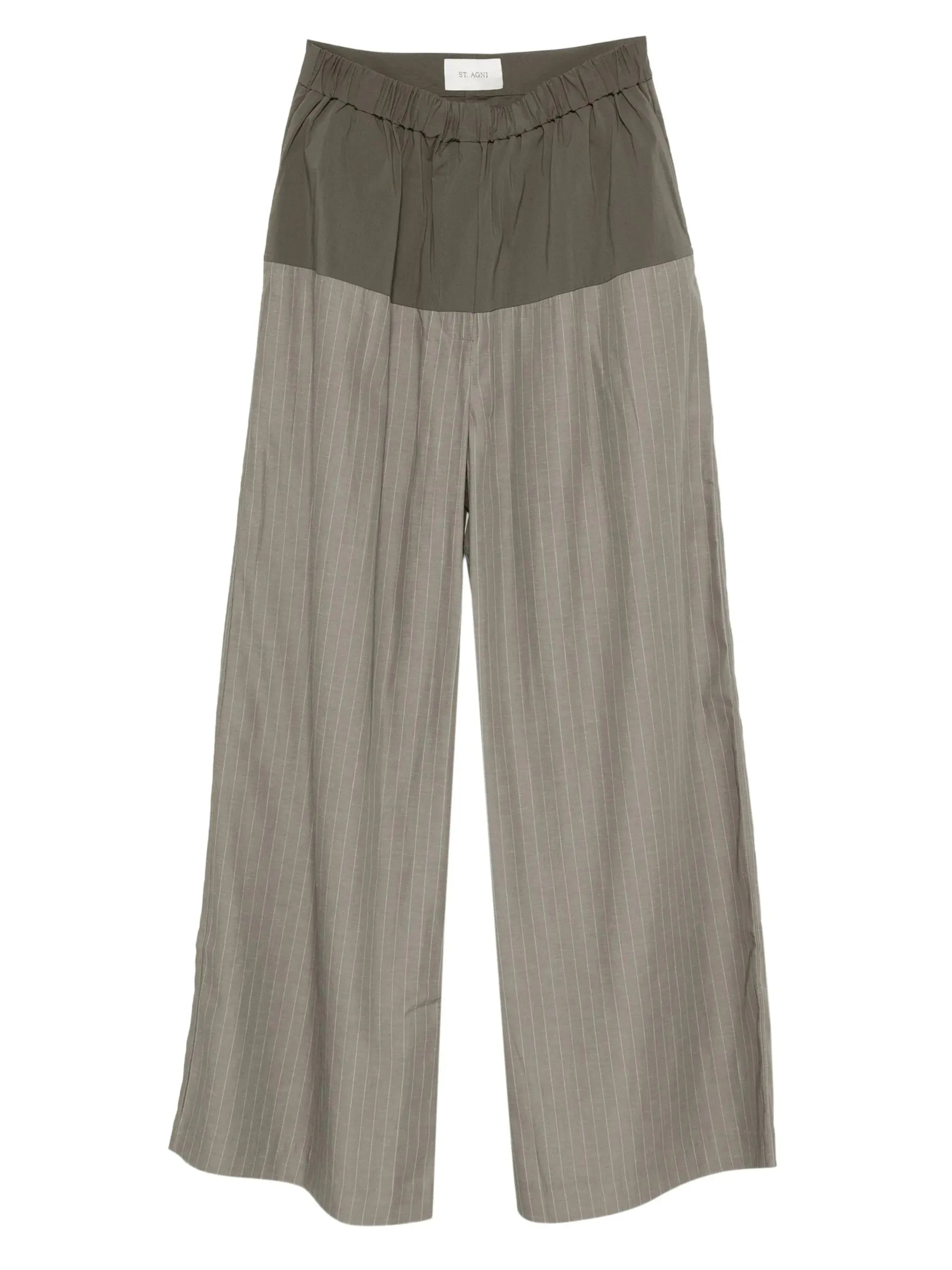 pinstriped trousers