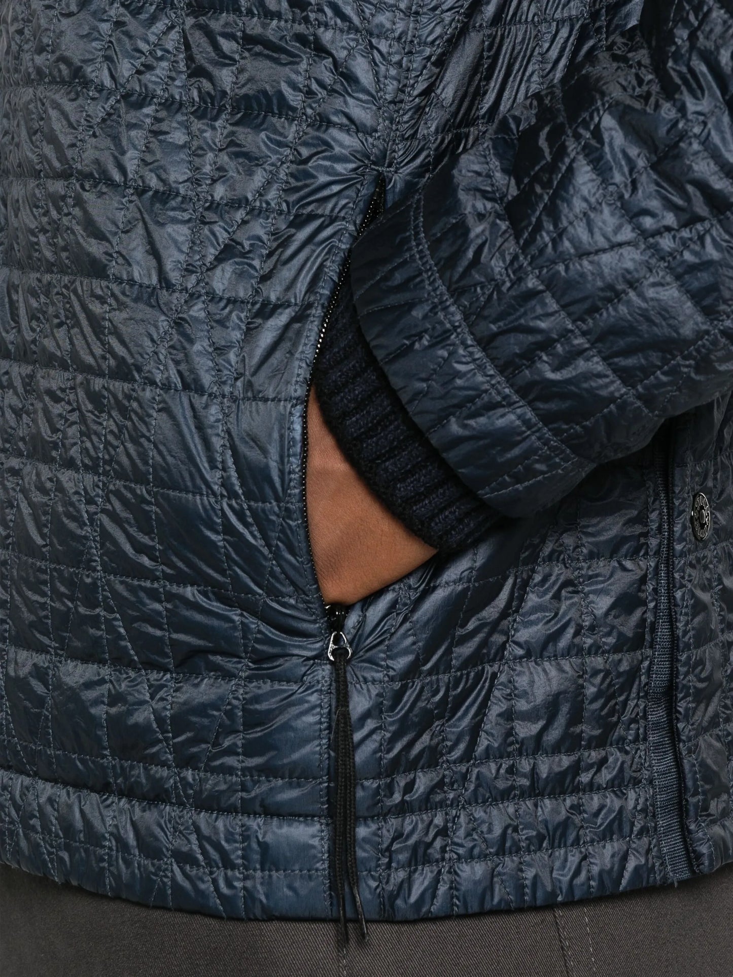 quilted crinkle jacket