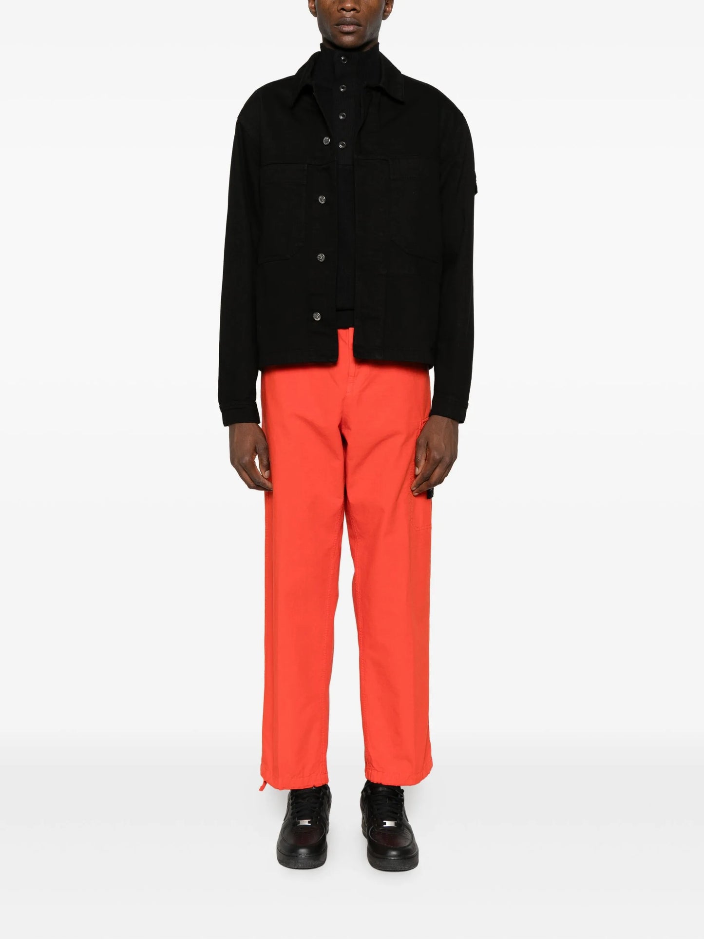 Compass-badge cargo trousers