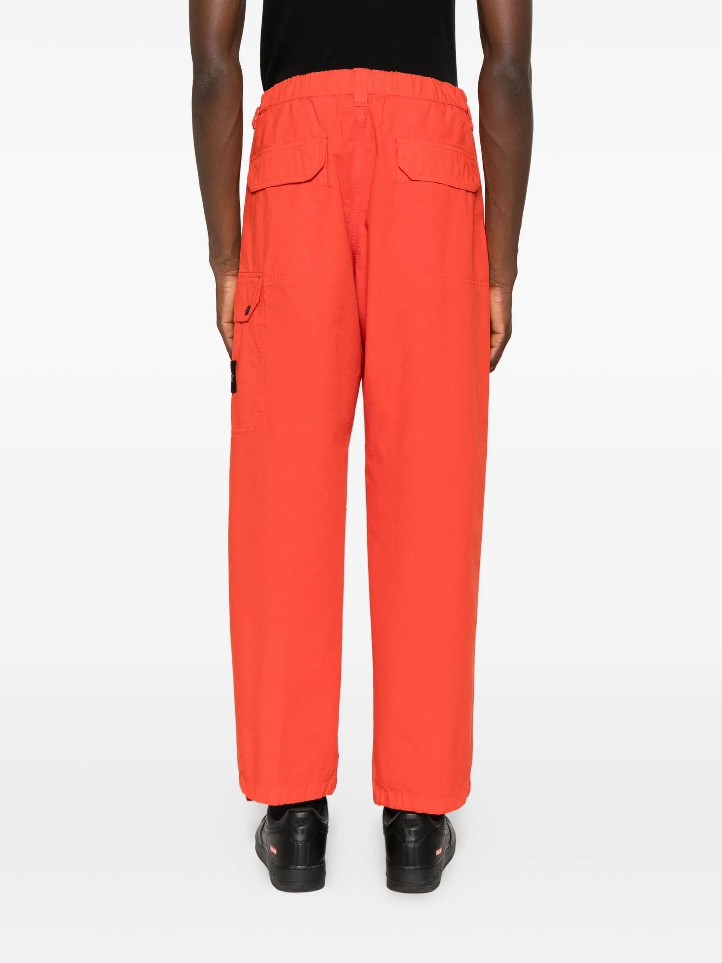 Compass-badge cargo trousers