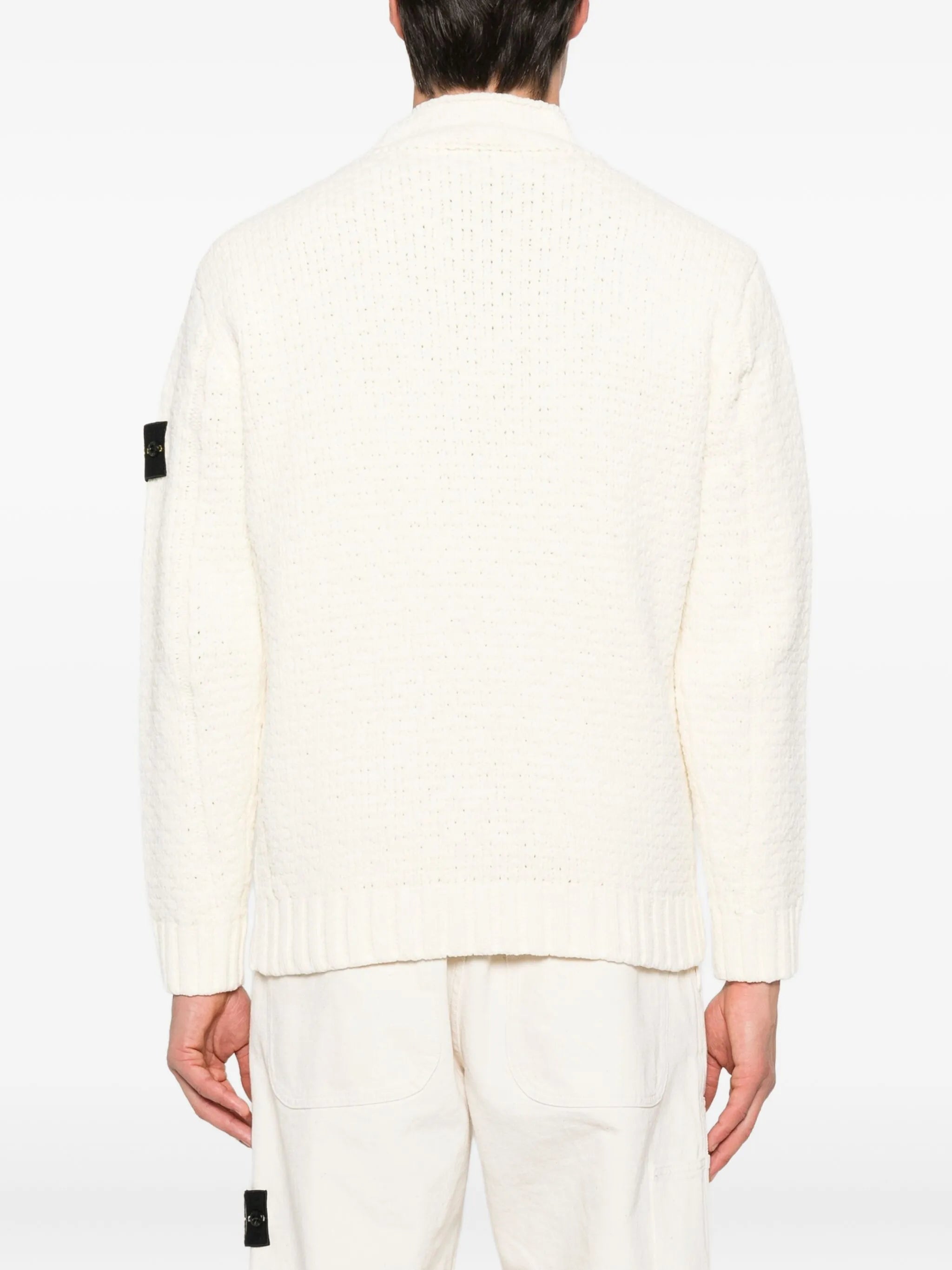 Compass-badge sweater