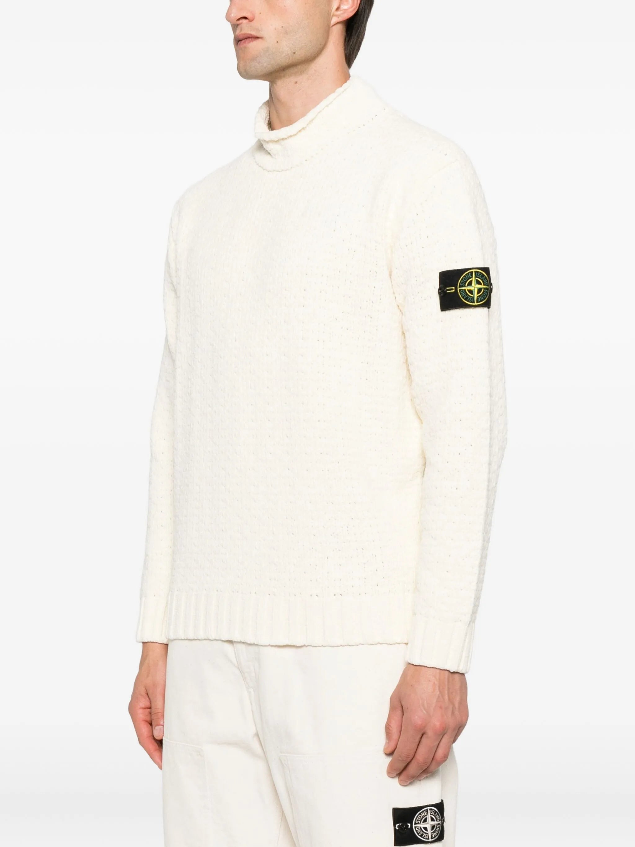 Compass-badge sweater