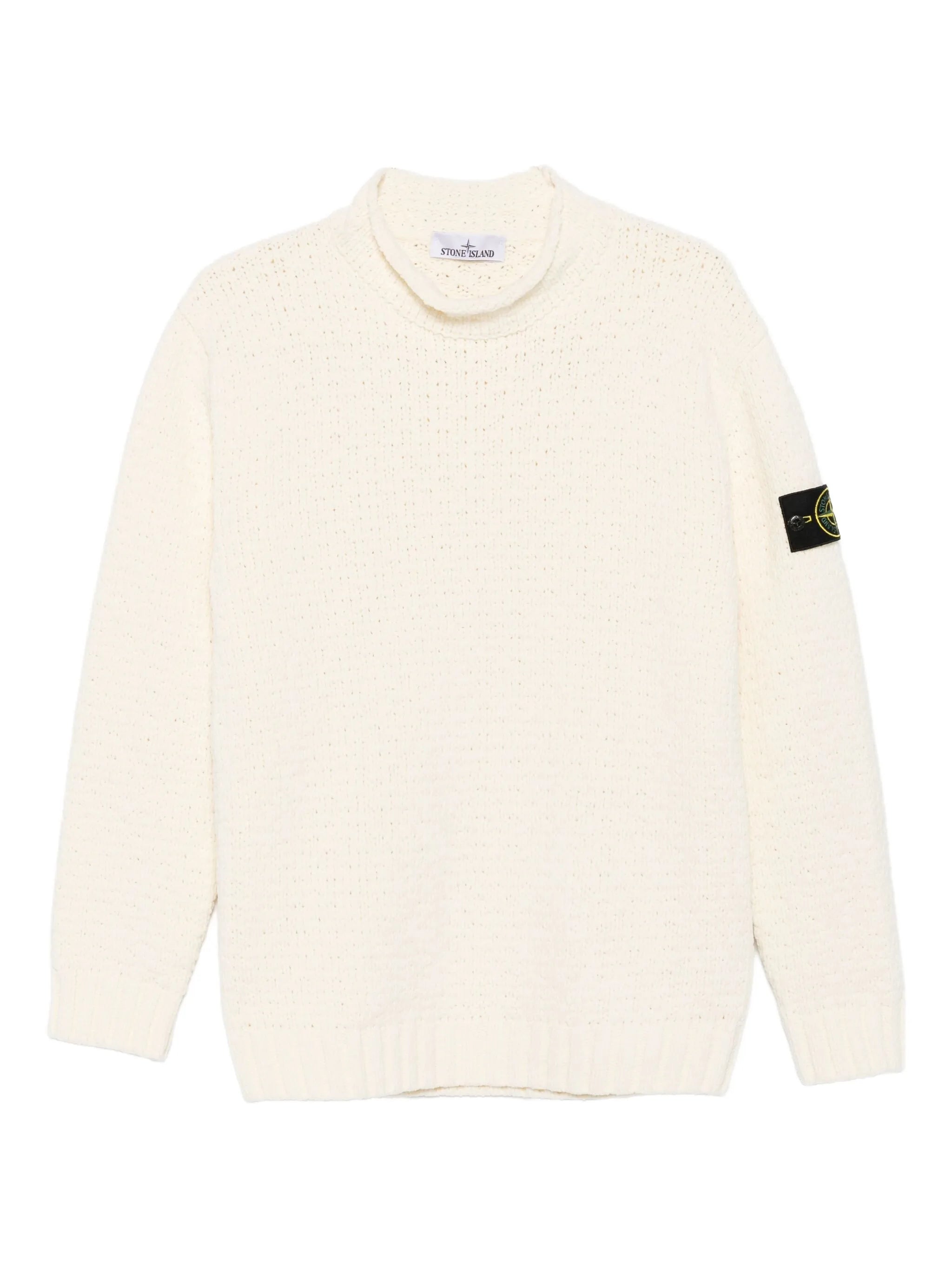 Compass-badge sweater
