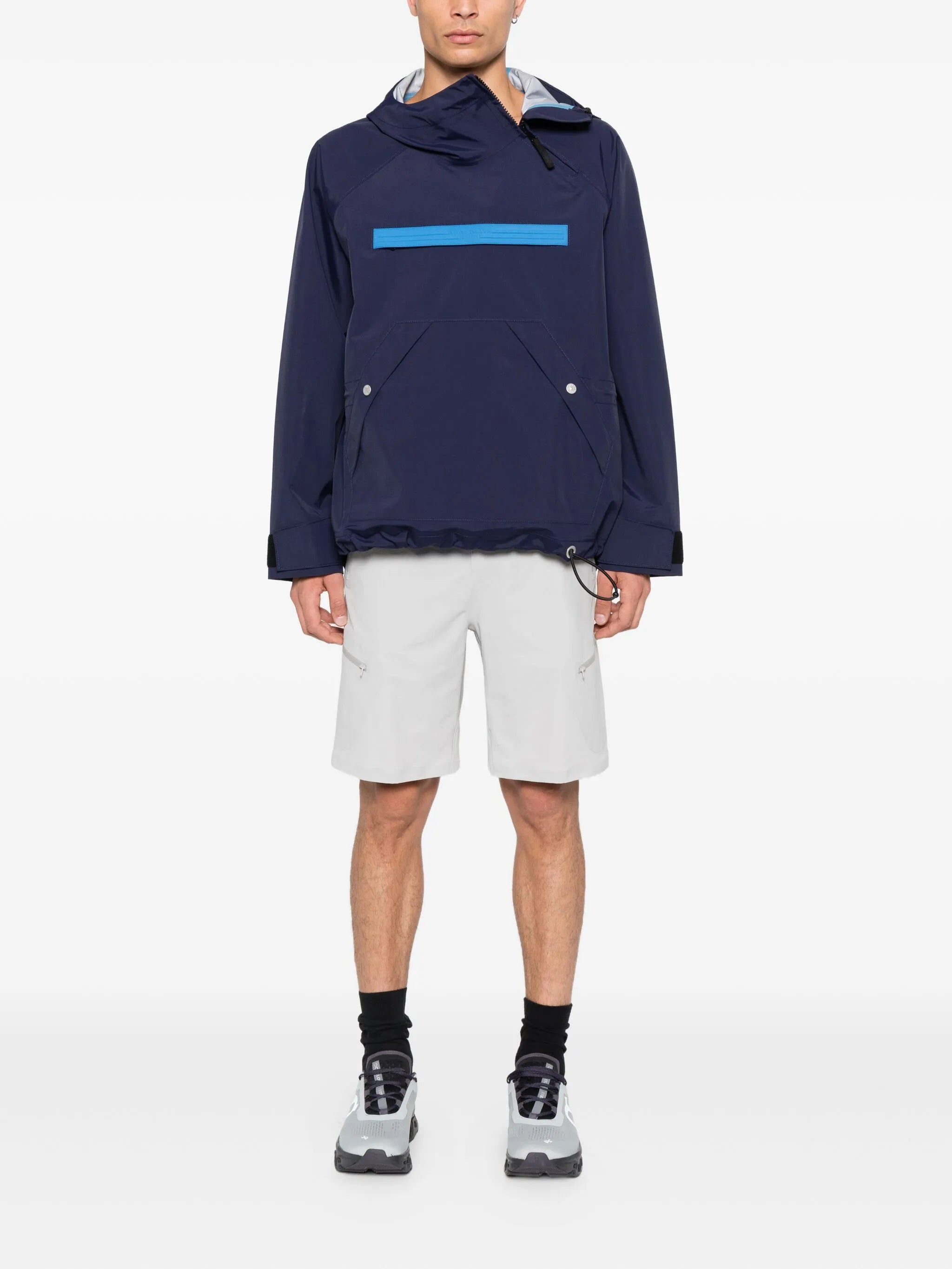 Marina hooded panelled jacket