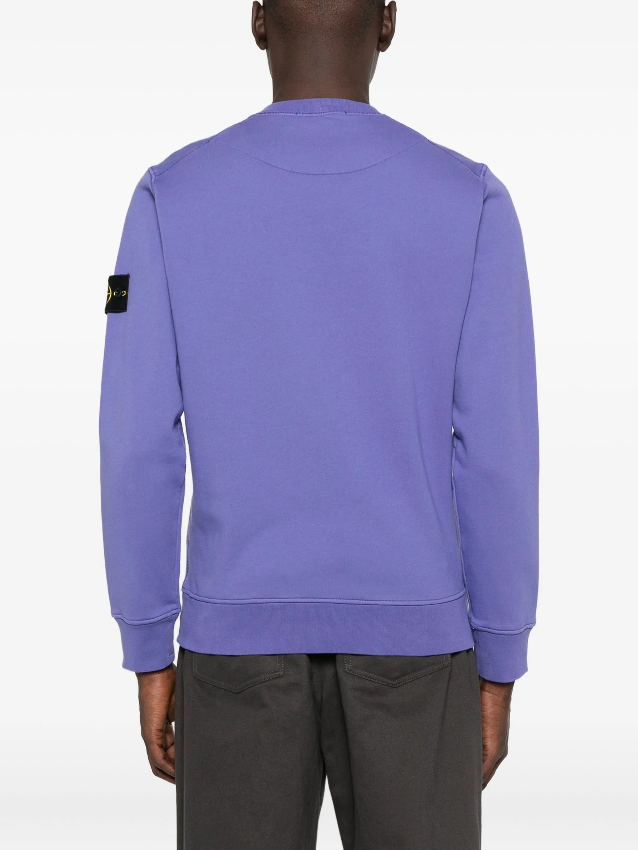 badge cotton sweatshirt