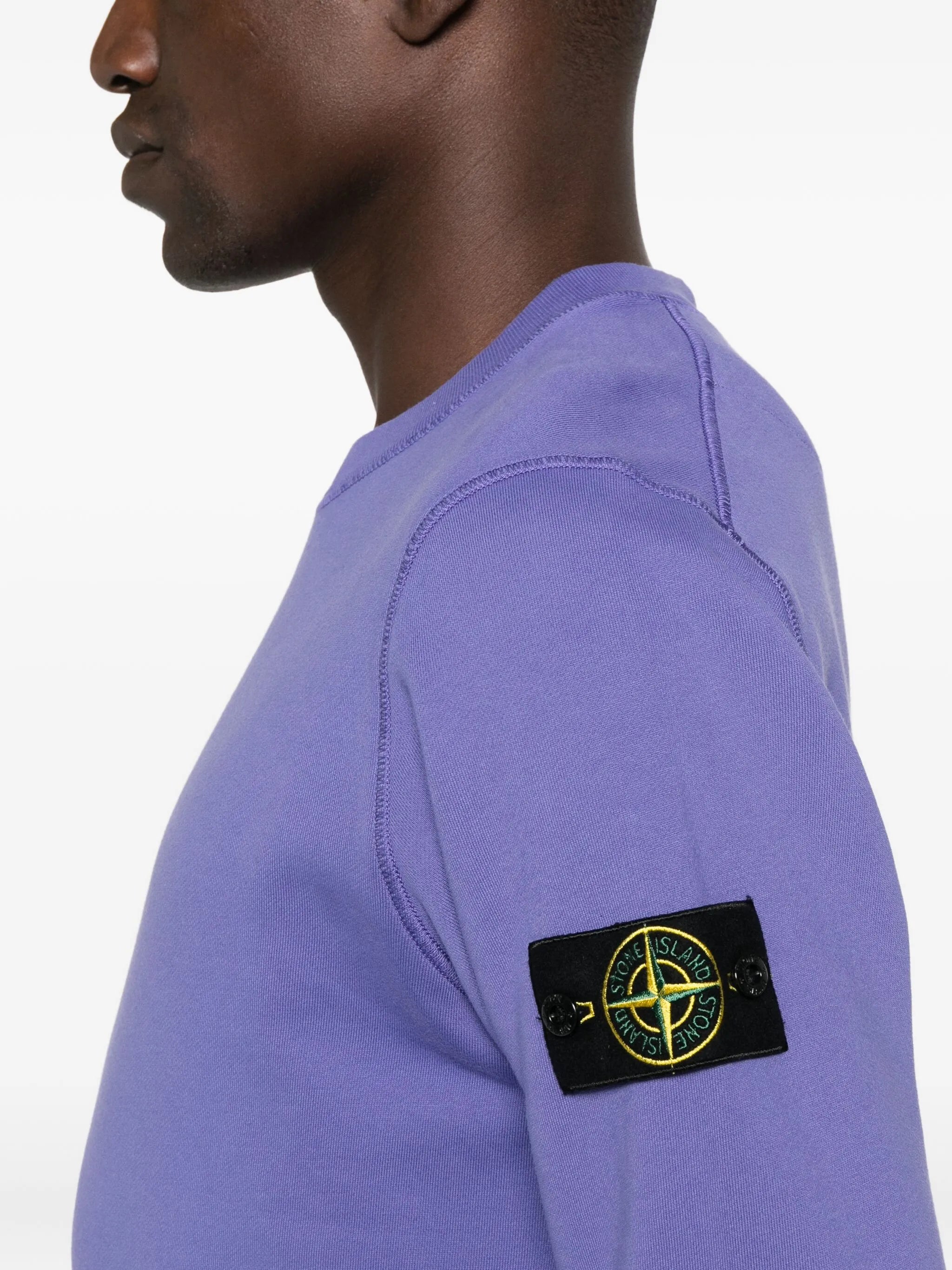 badge cotton sweatshirt