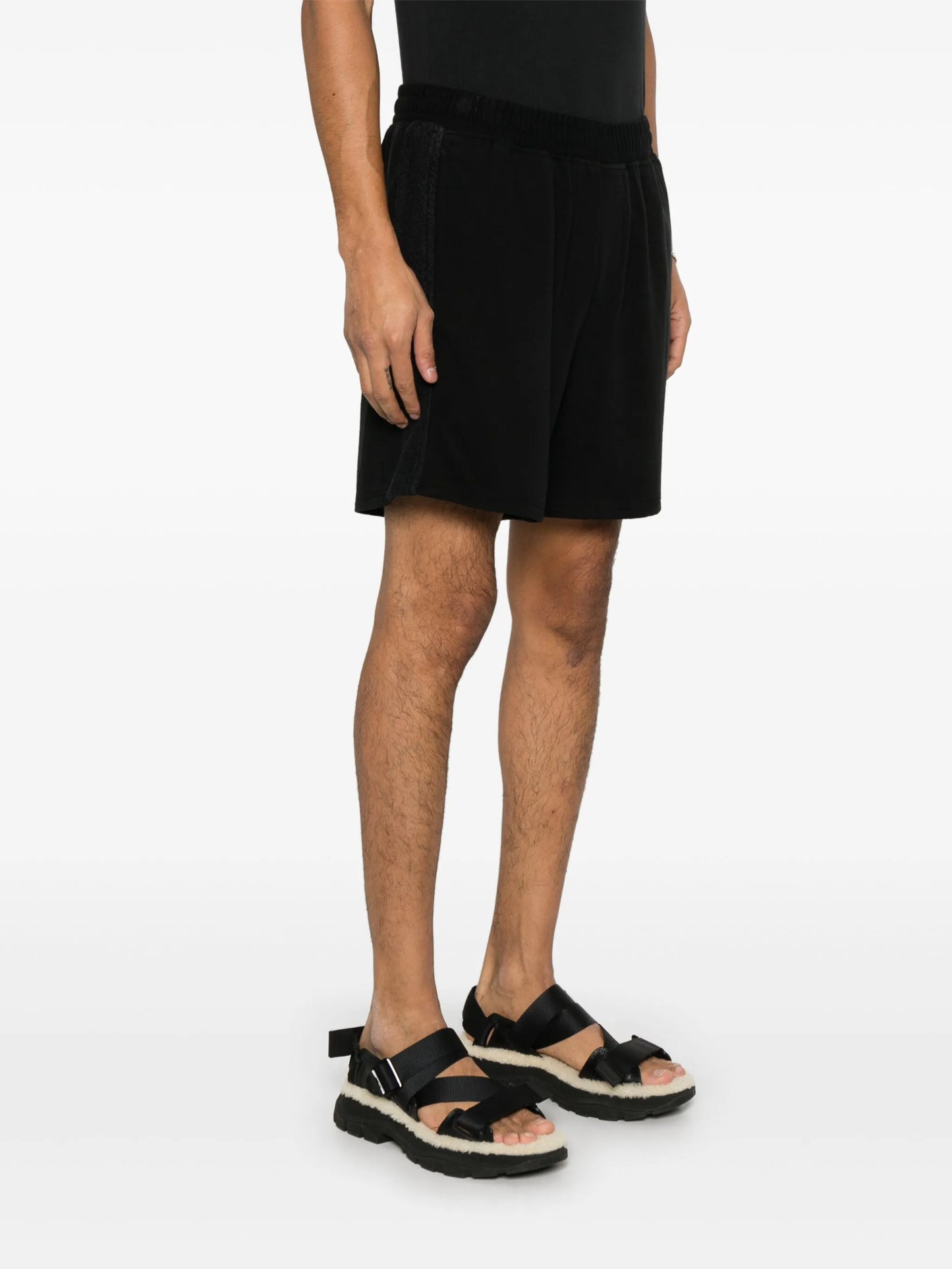 knitted-detail shorts