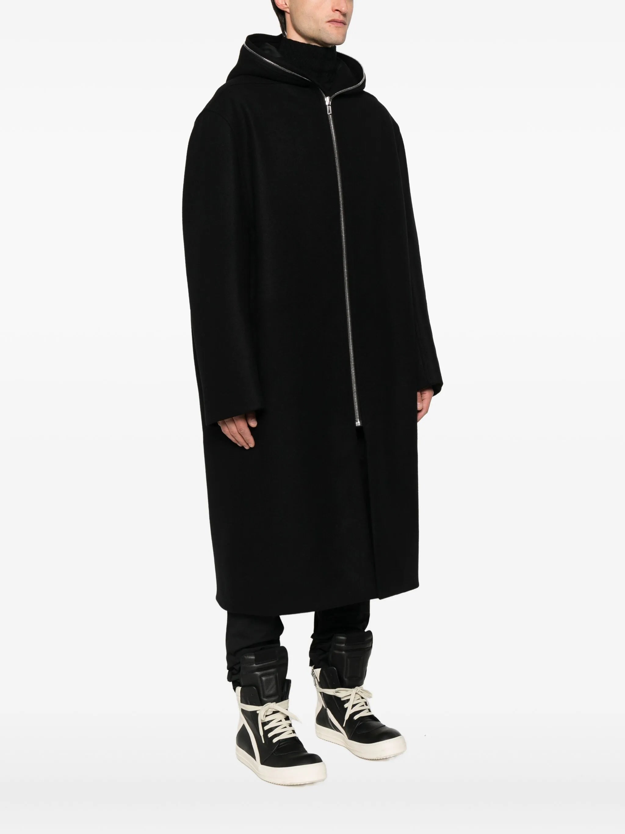 hooded raincoat