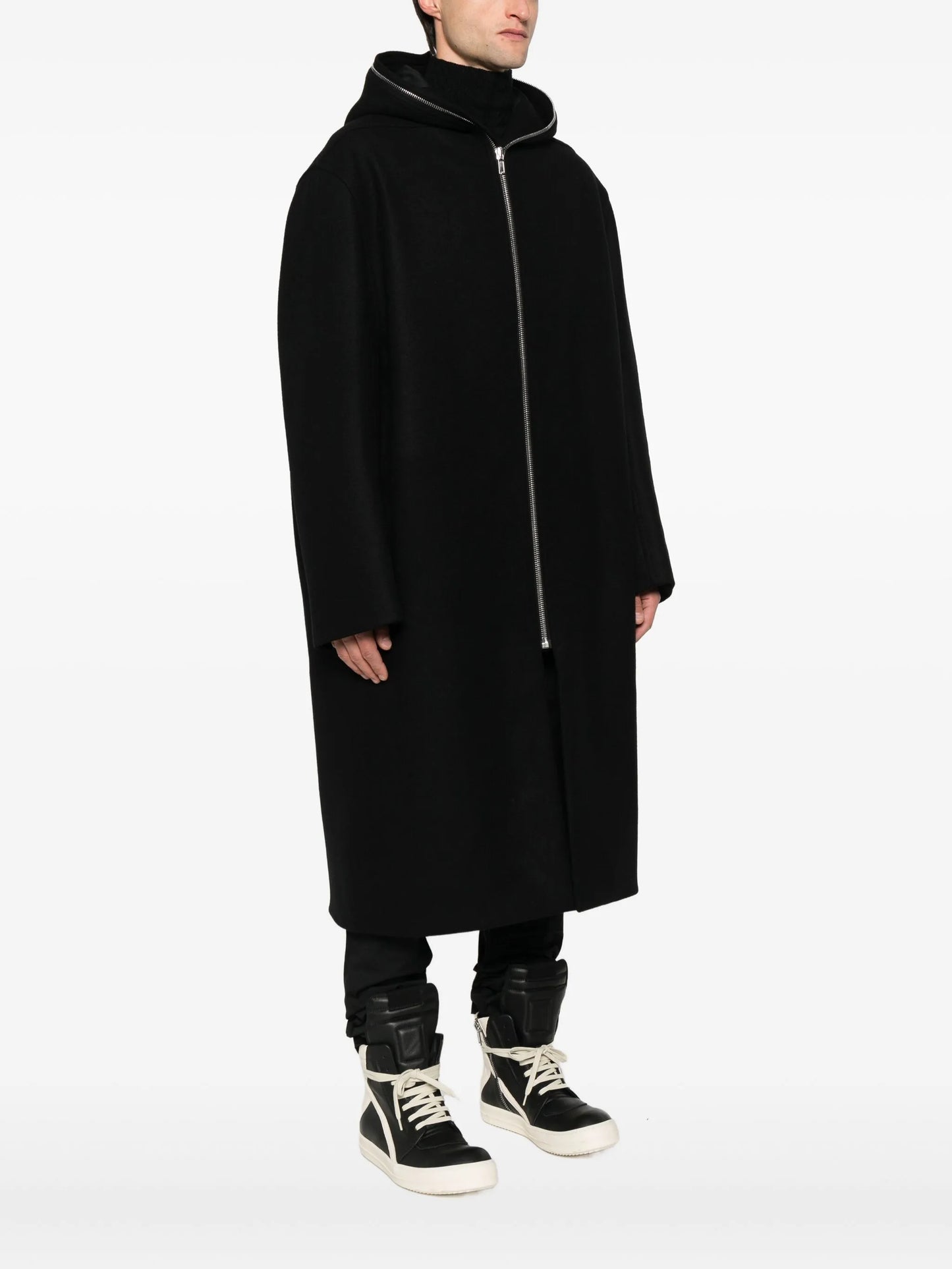 hooded raincoat
