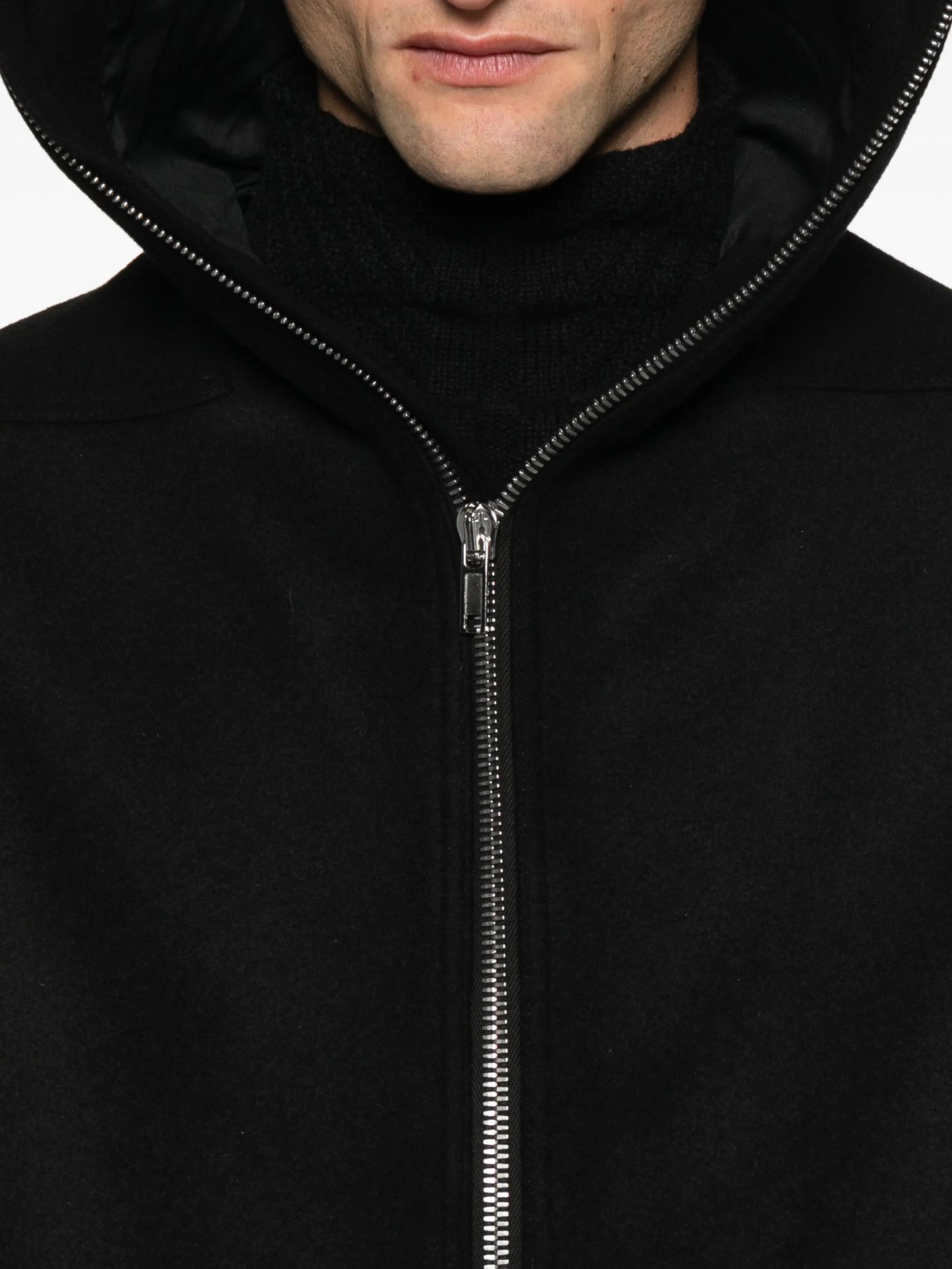 hooded raincoat
