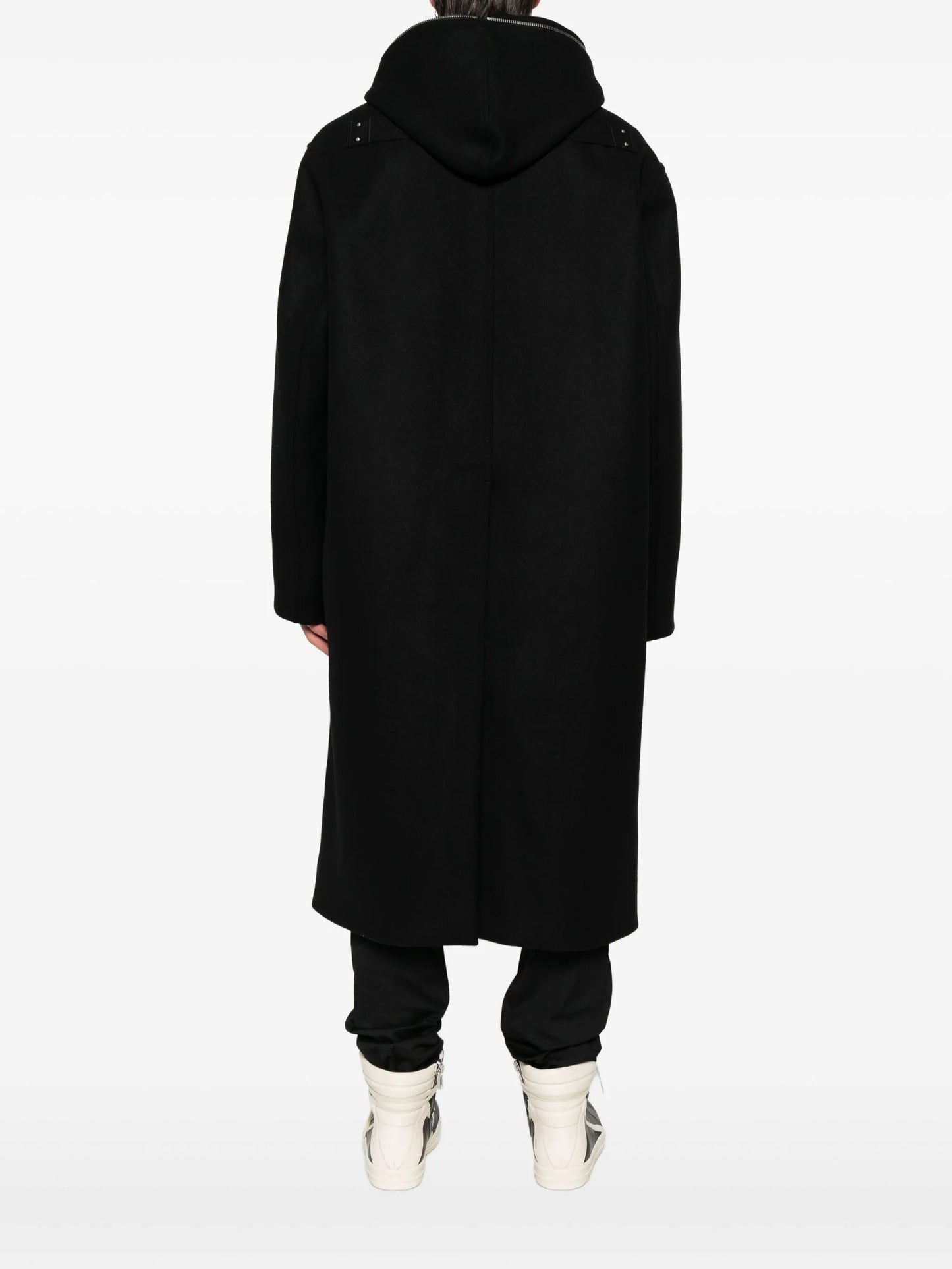 hooded raincoat