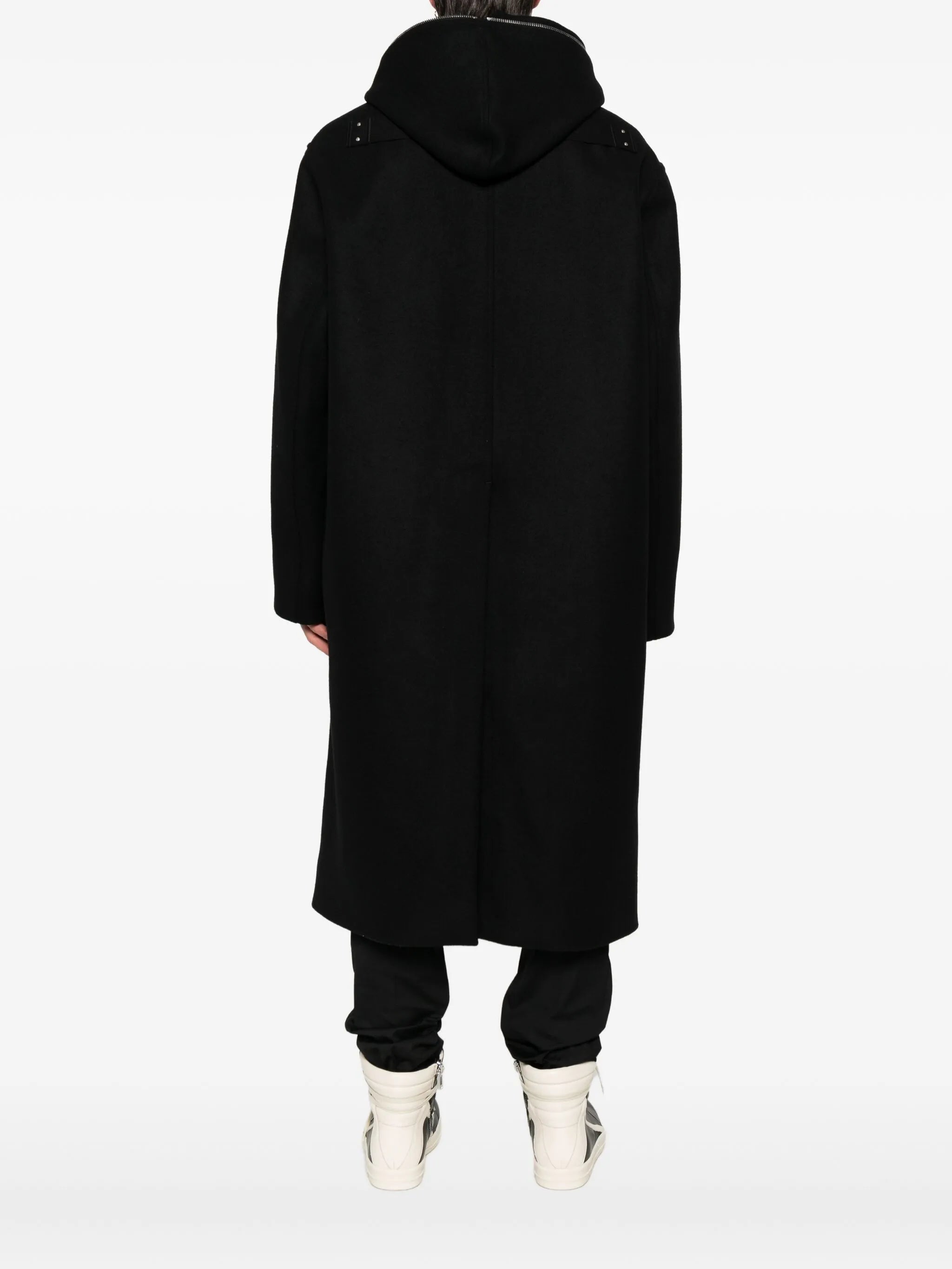 hooded raincoat
