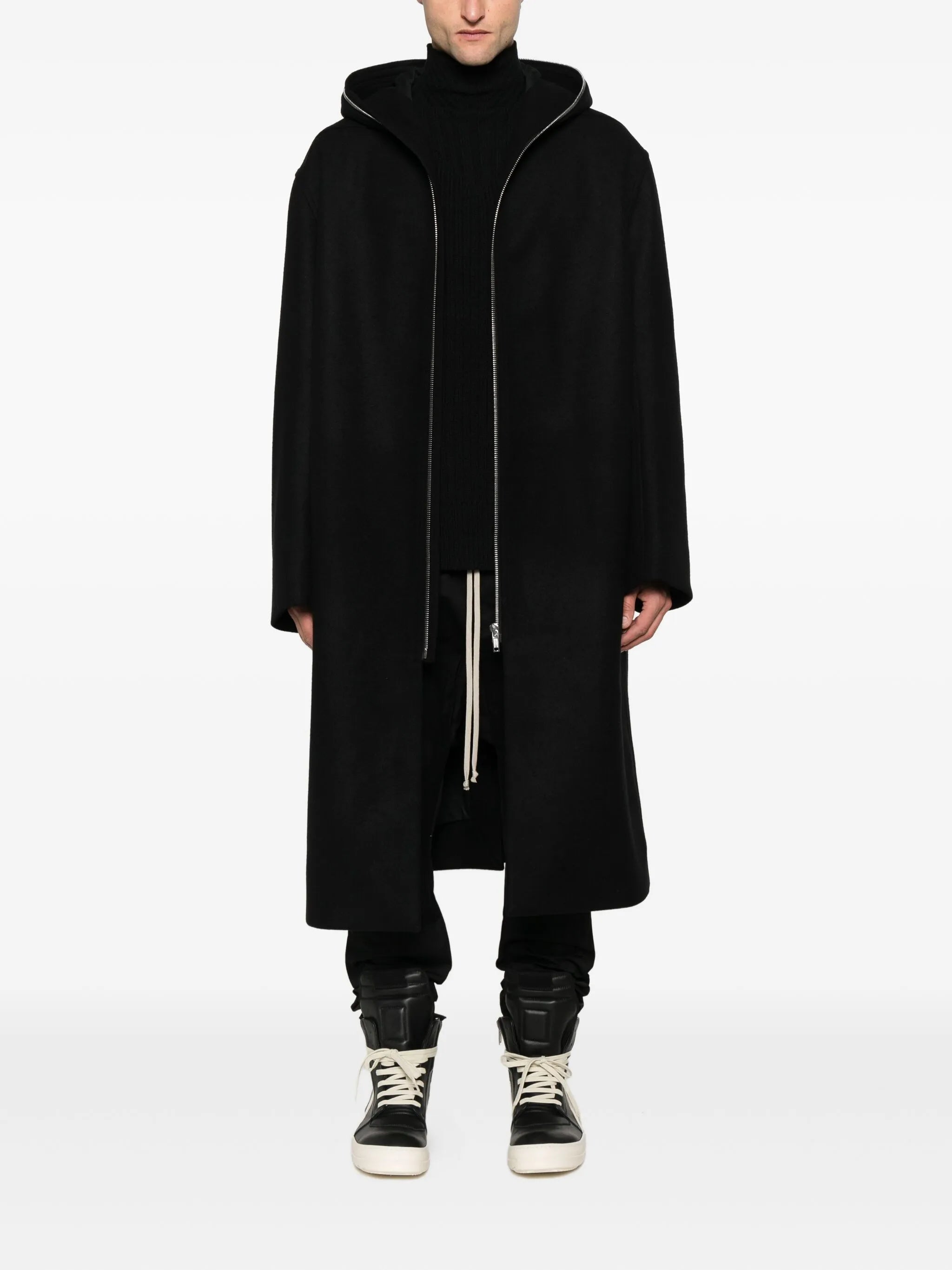 hooded raincoat