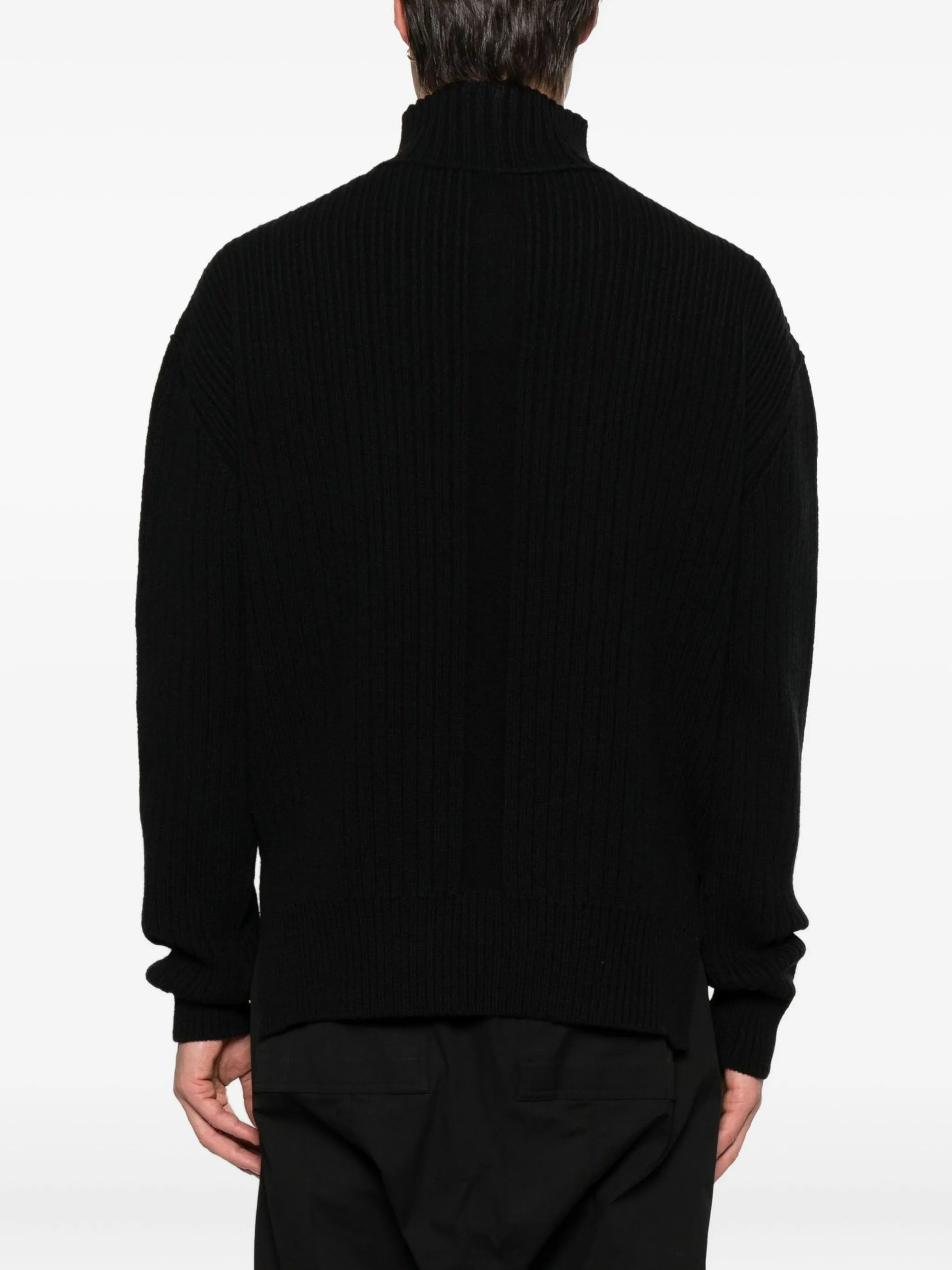 high-neck sweater