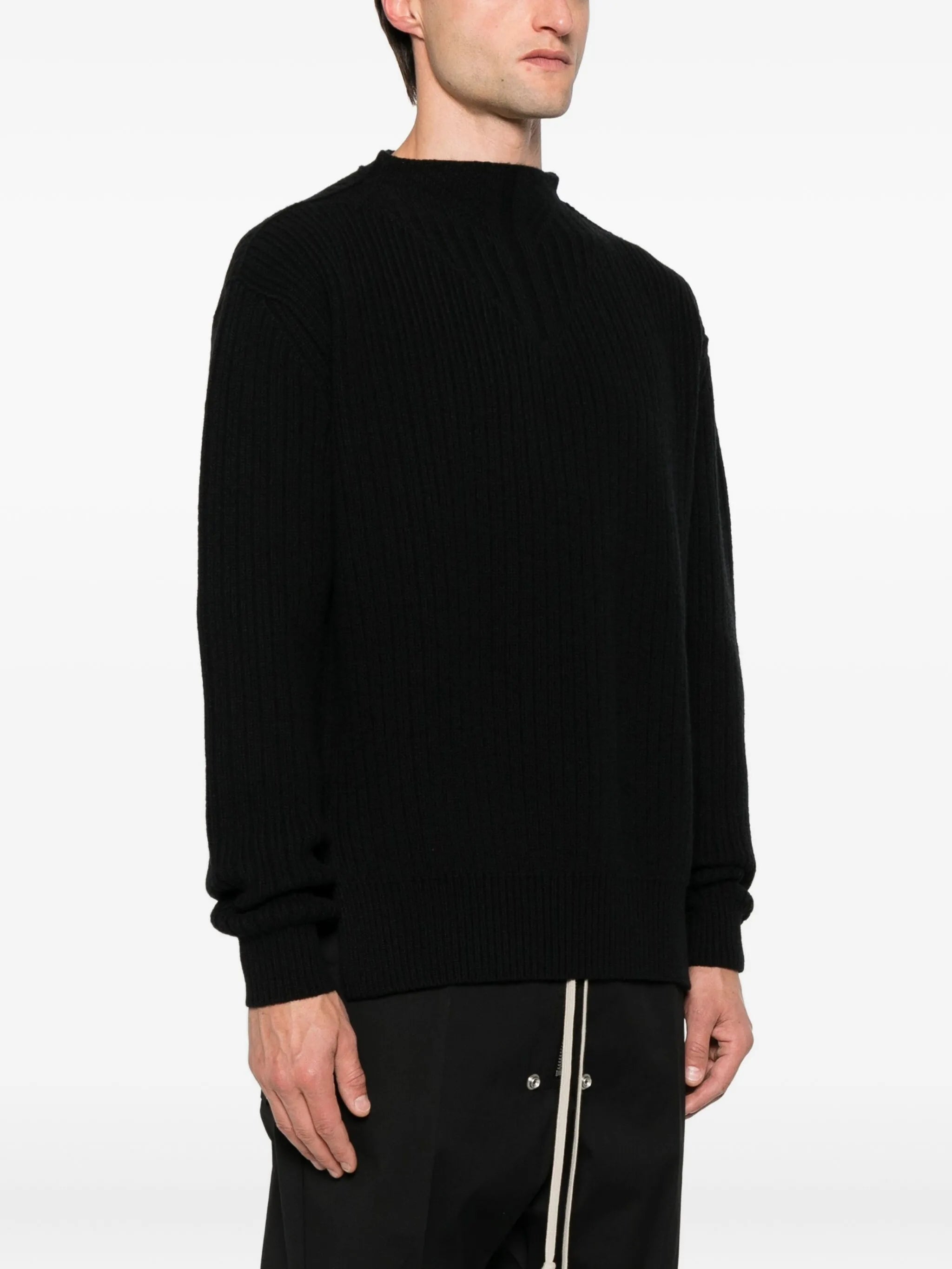 mock-neck sweater