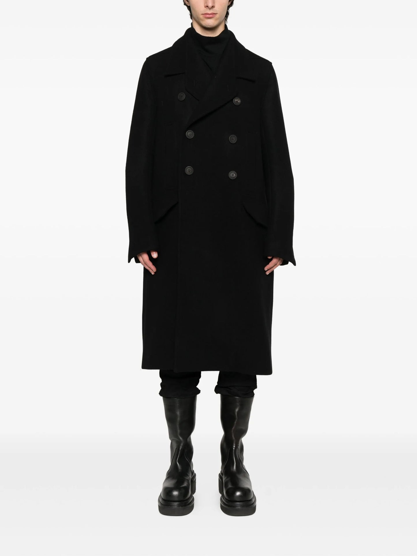 double-breasted coat