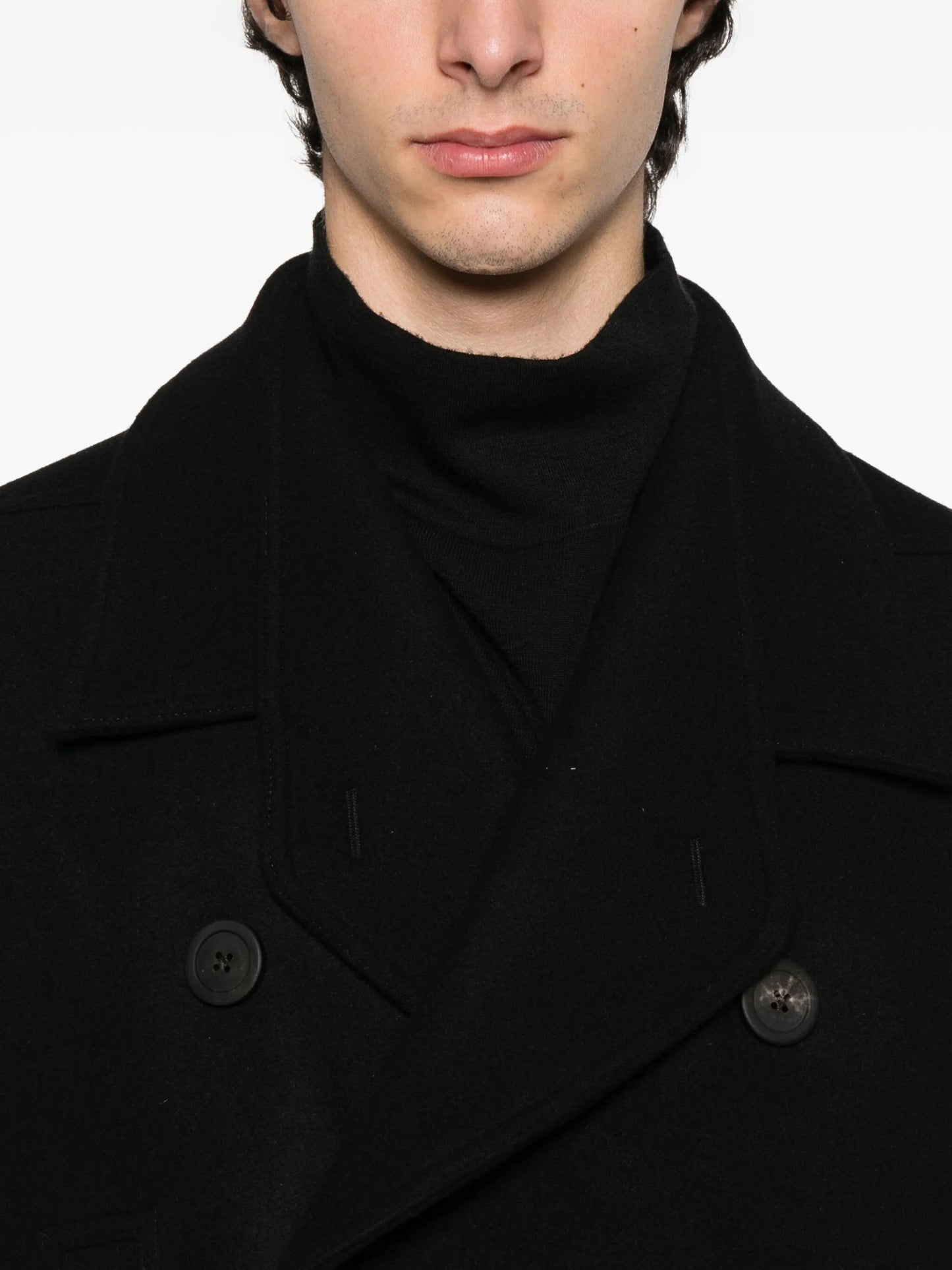 double-breasted coat