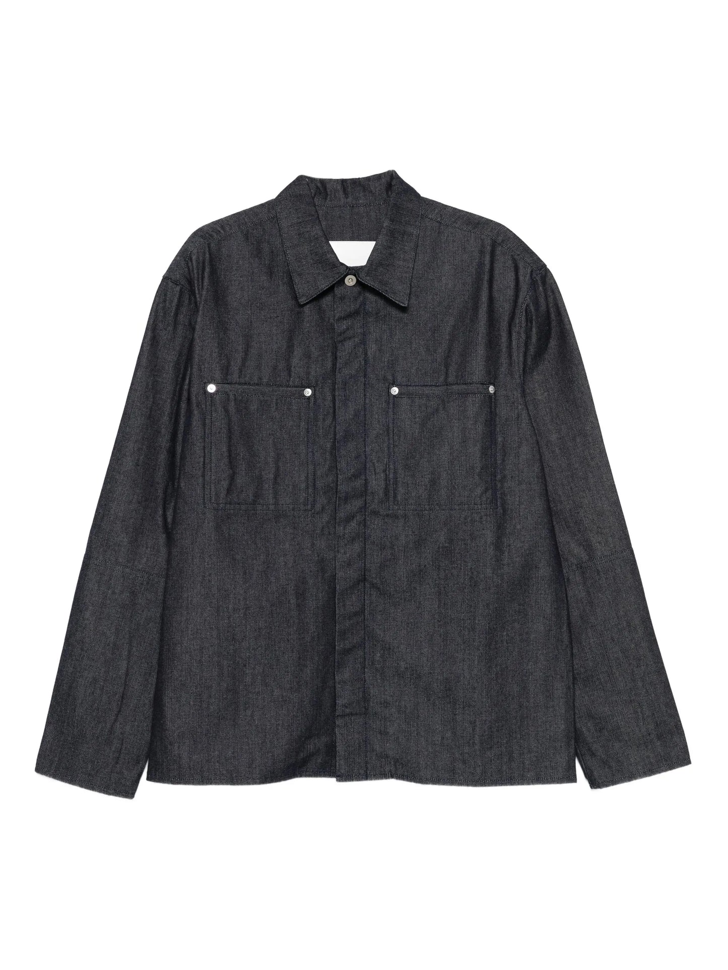 long-sleeved denim shirt