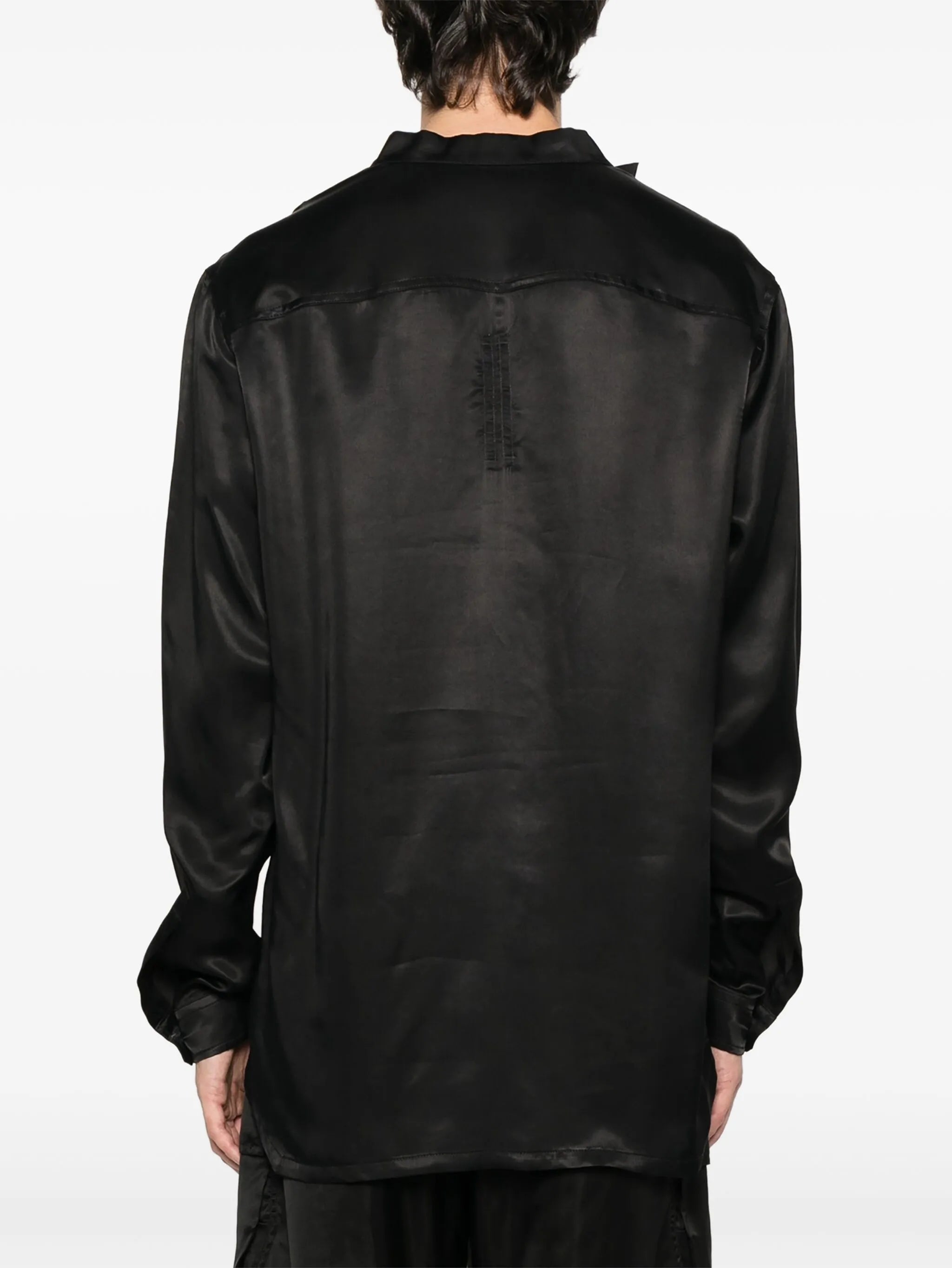 cowl-neck shirt