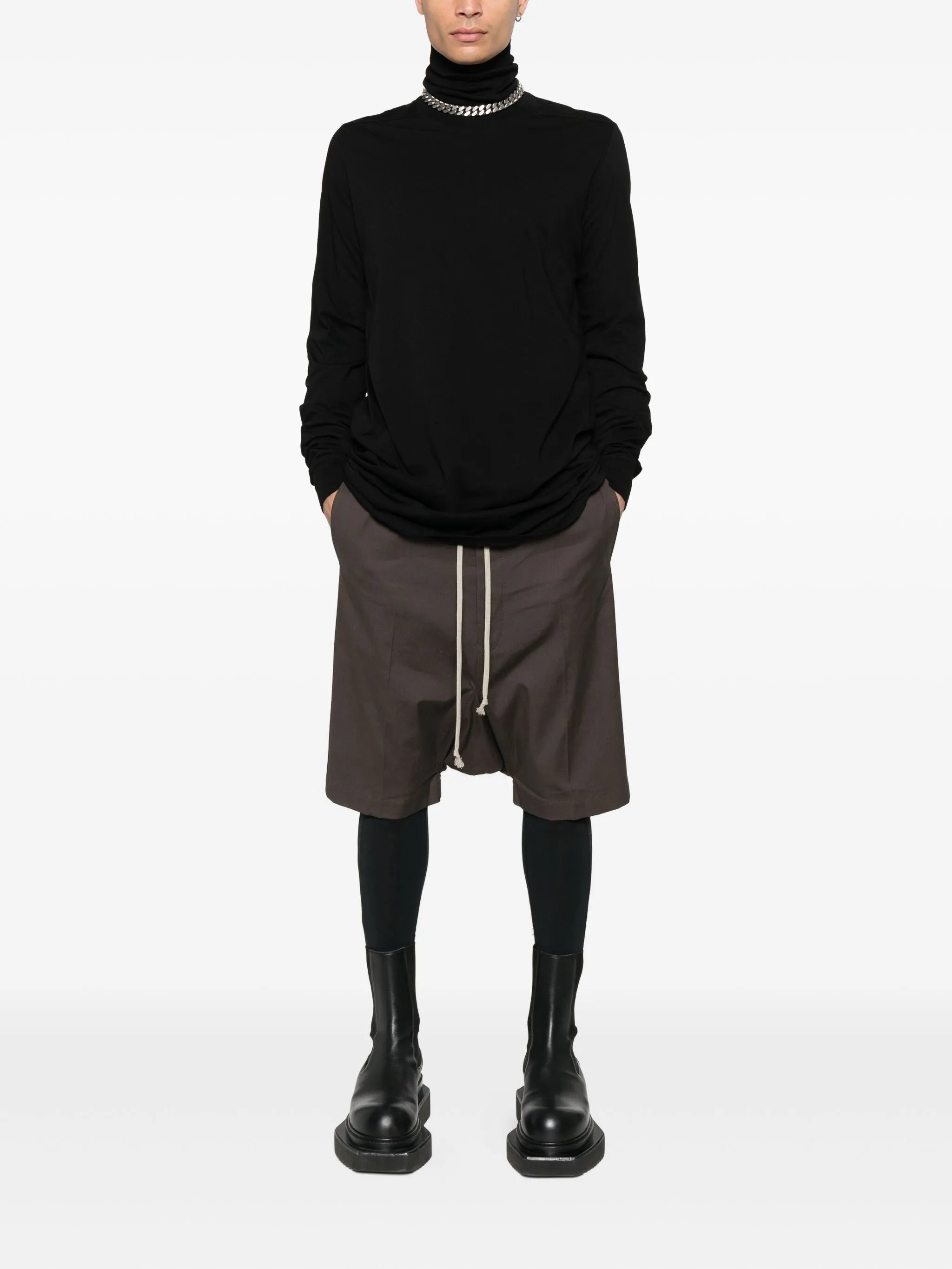 drawstring bermuda shorts