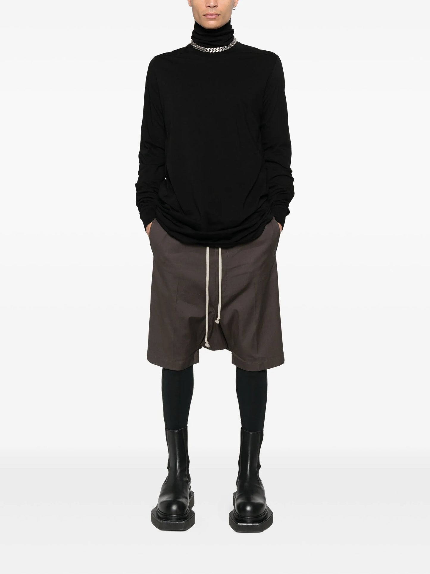 drawstring bermuda shorts