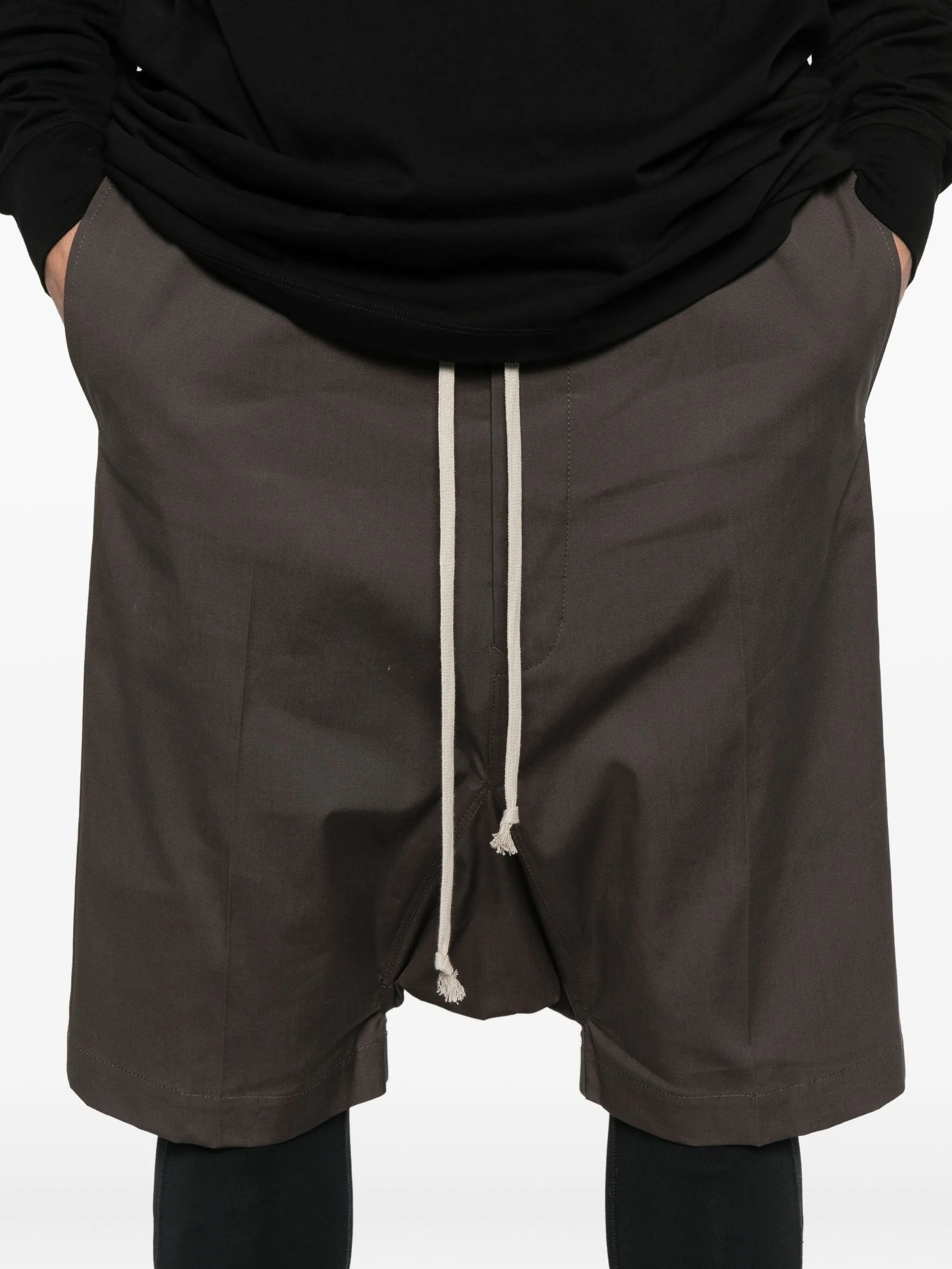 drawstring bermuda shorts