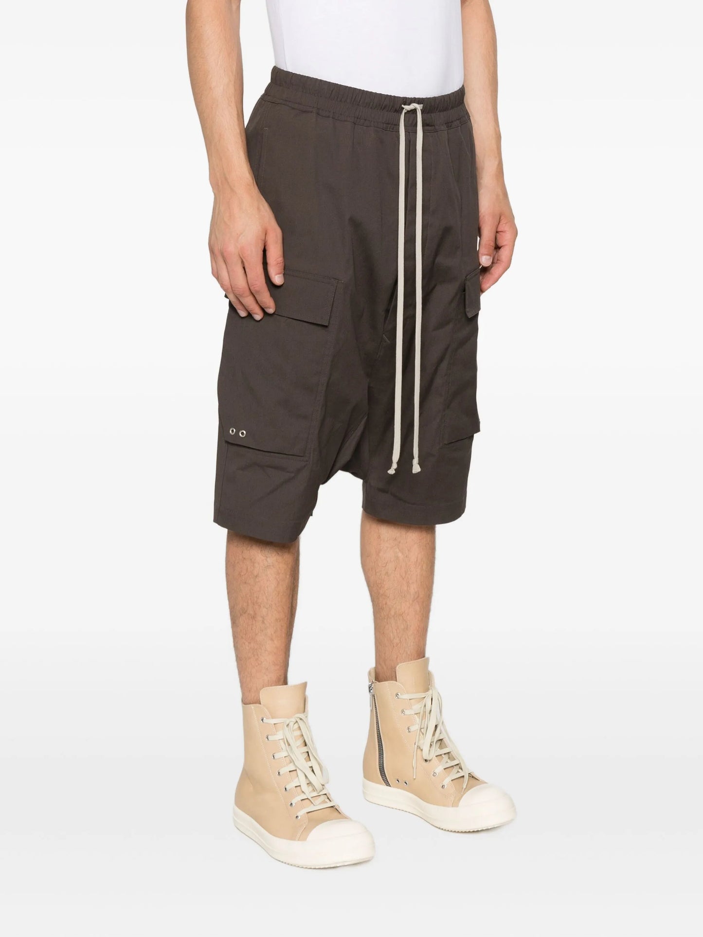 drawstring cargo shorts