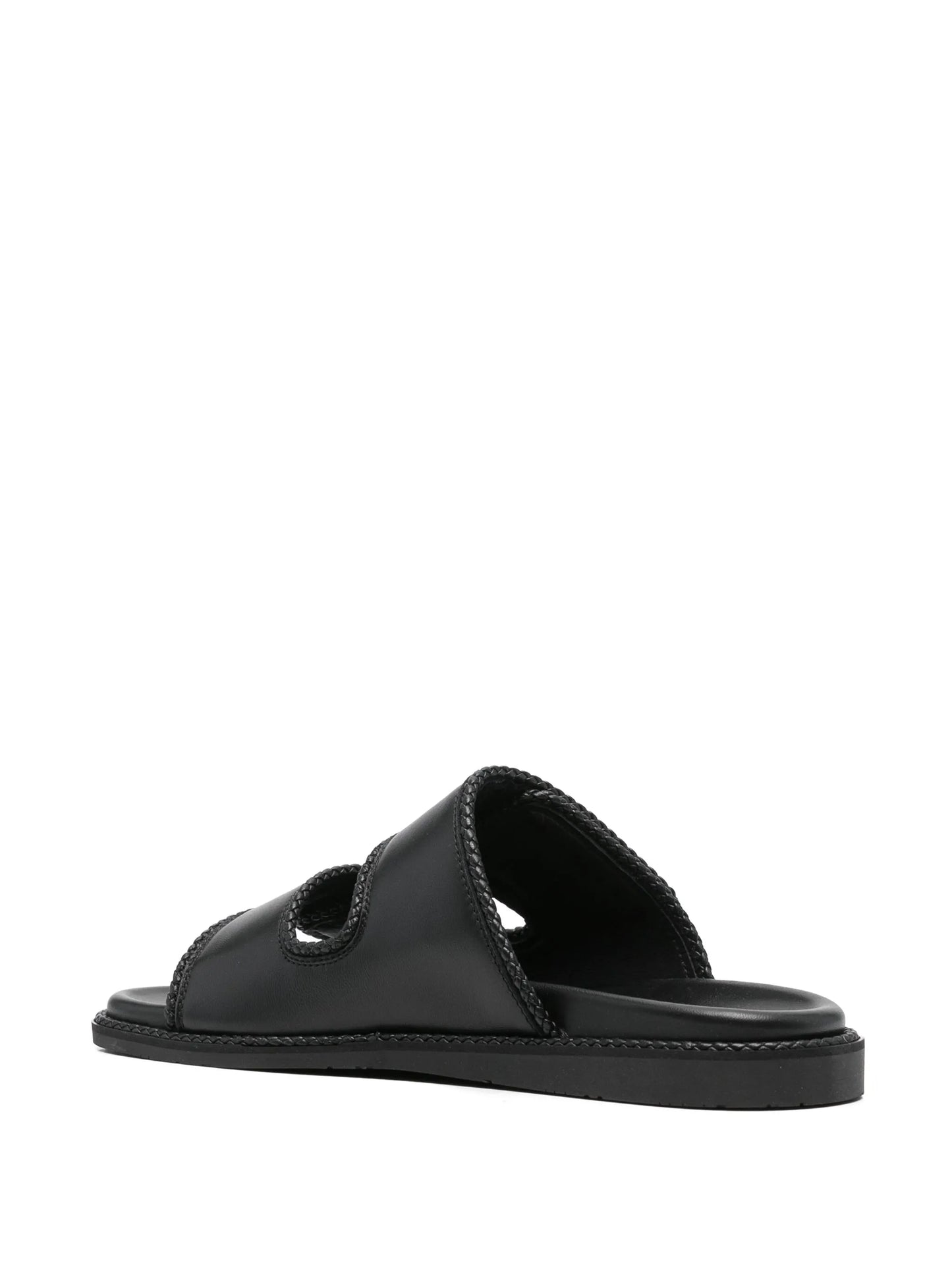 braided leather sandals