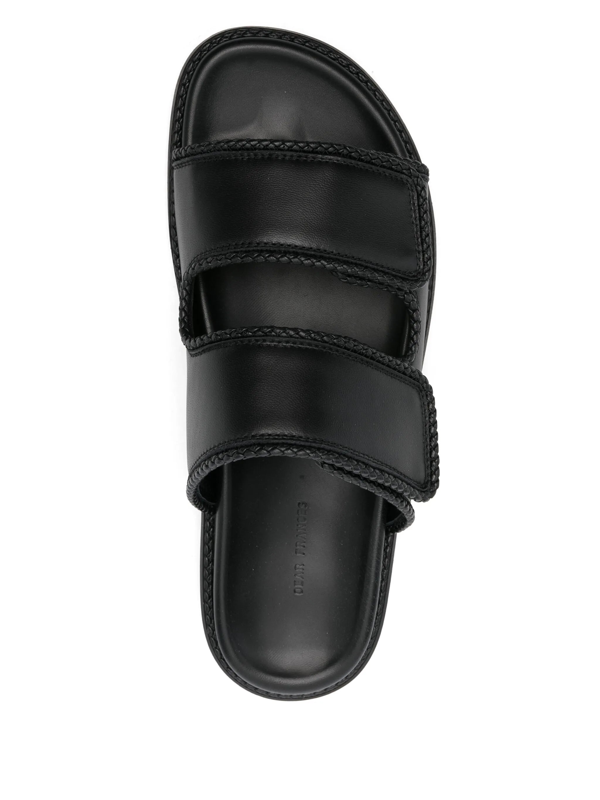 braided leather sandals