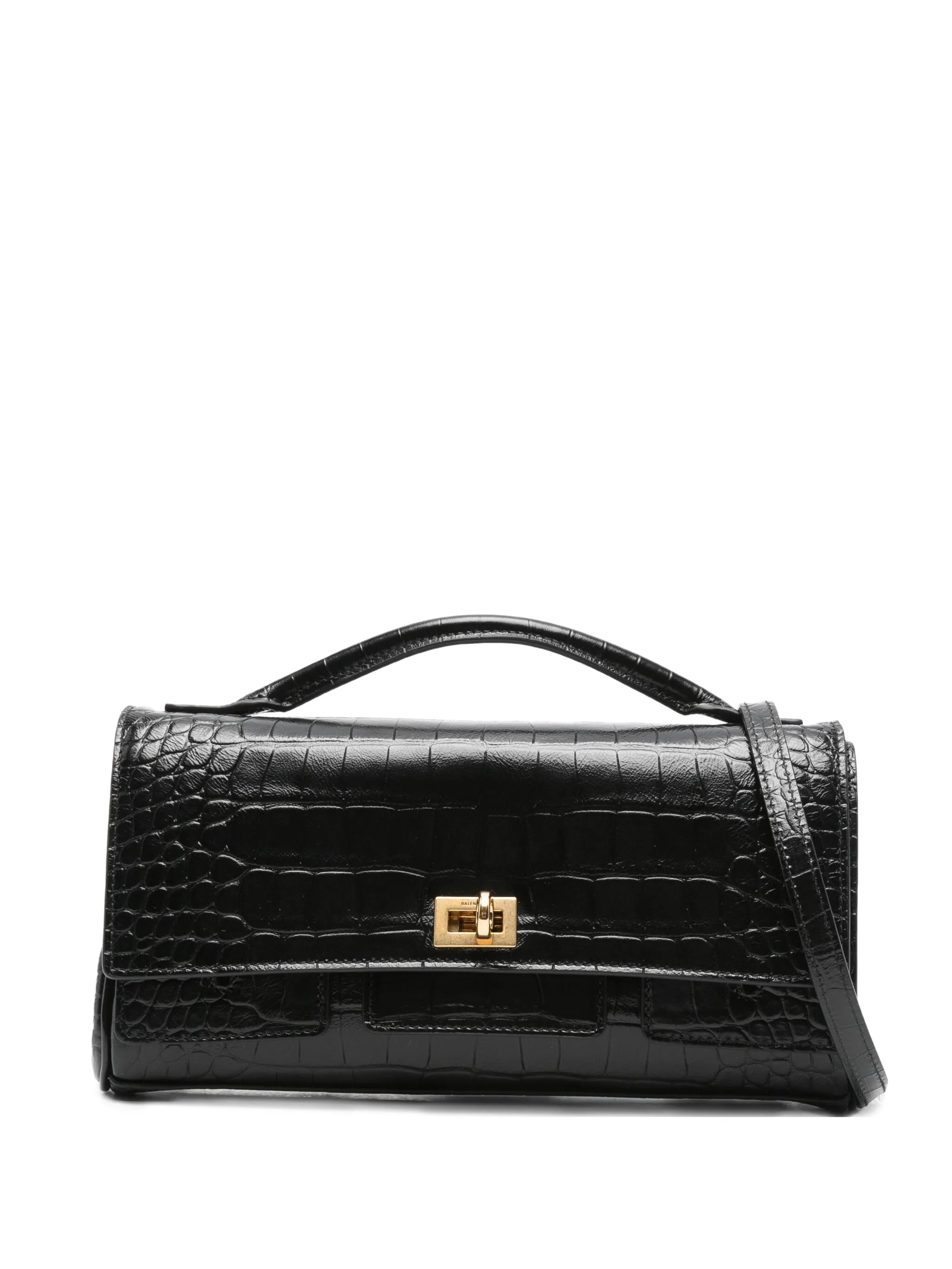 embossed croc crossbody bag