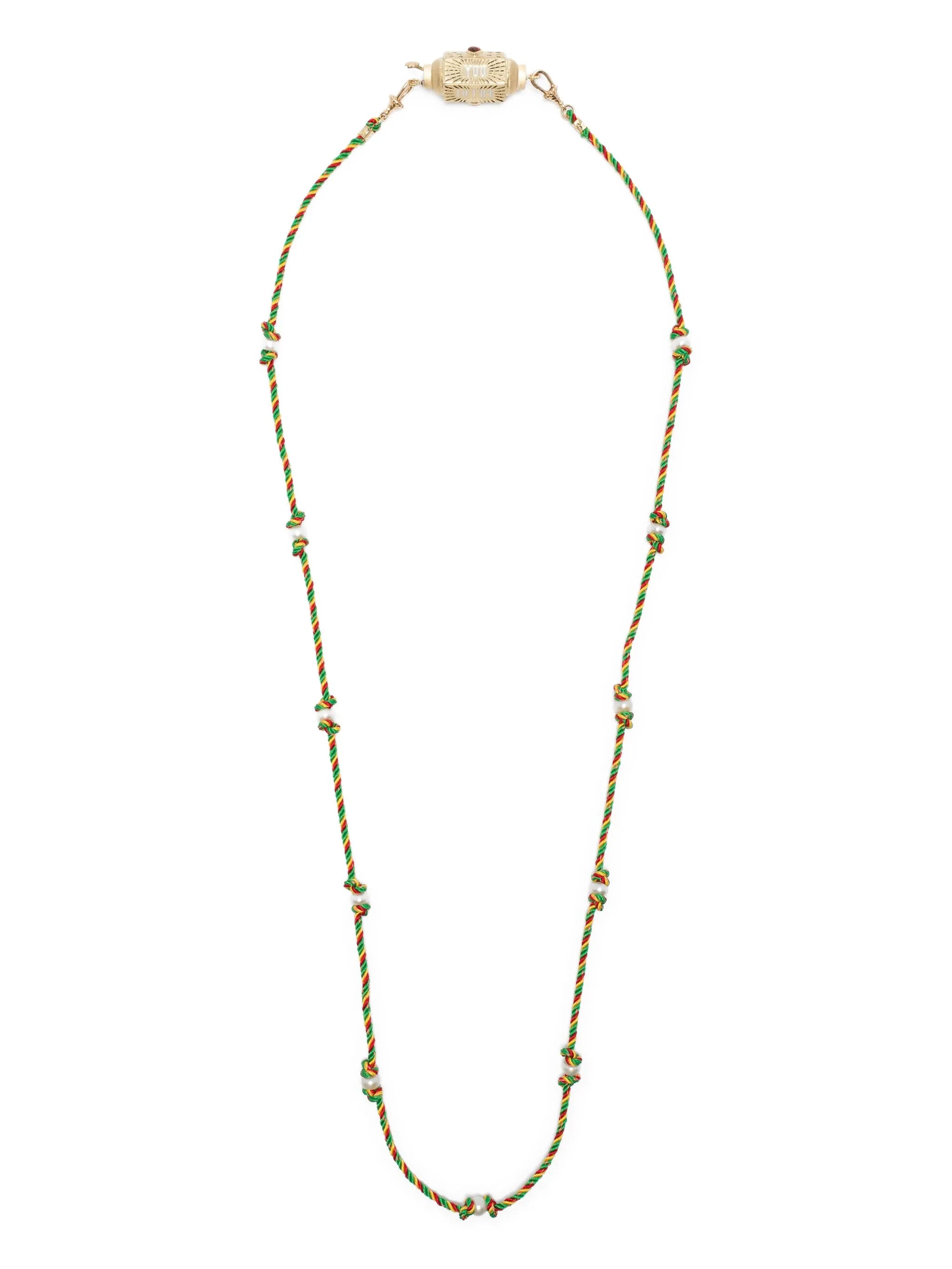 14K gold Mauli necklace