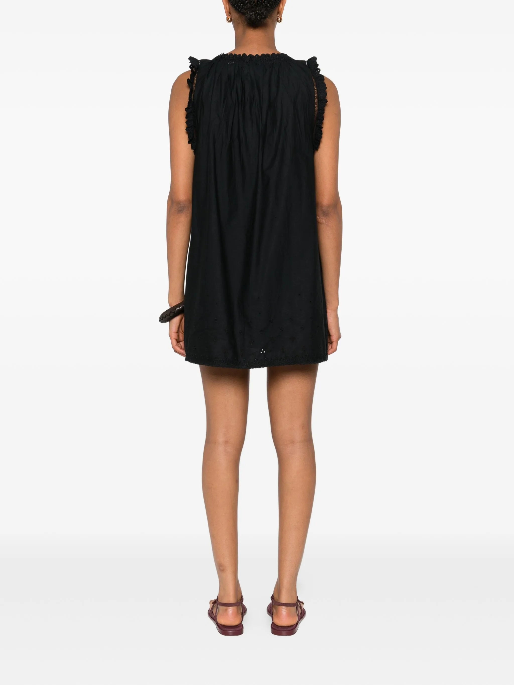 Nessie broderie-anglaise mini dress