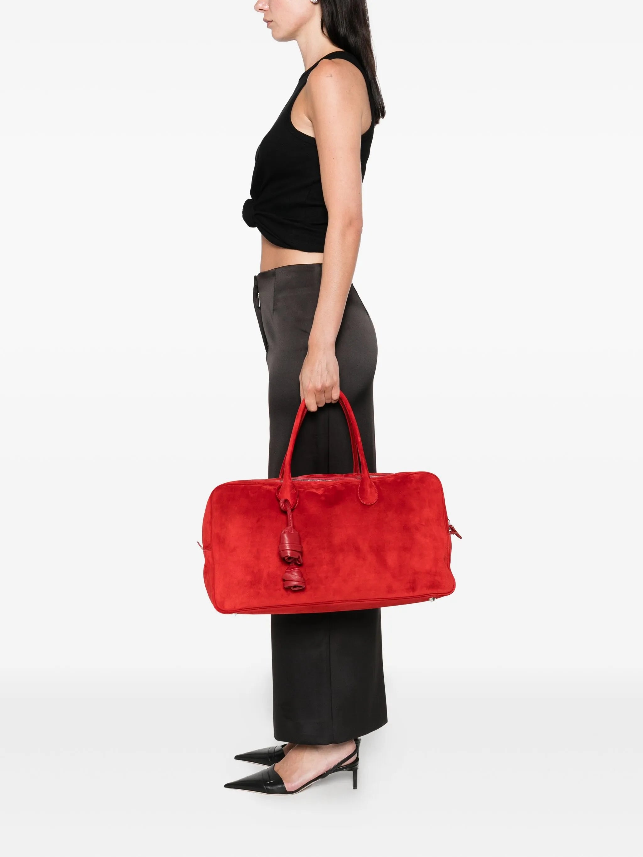 large Brigitte suede tote bag