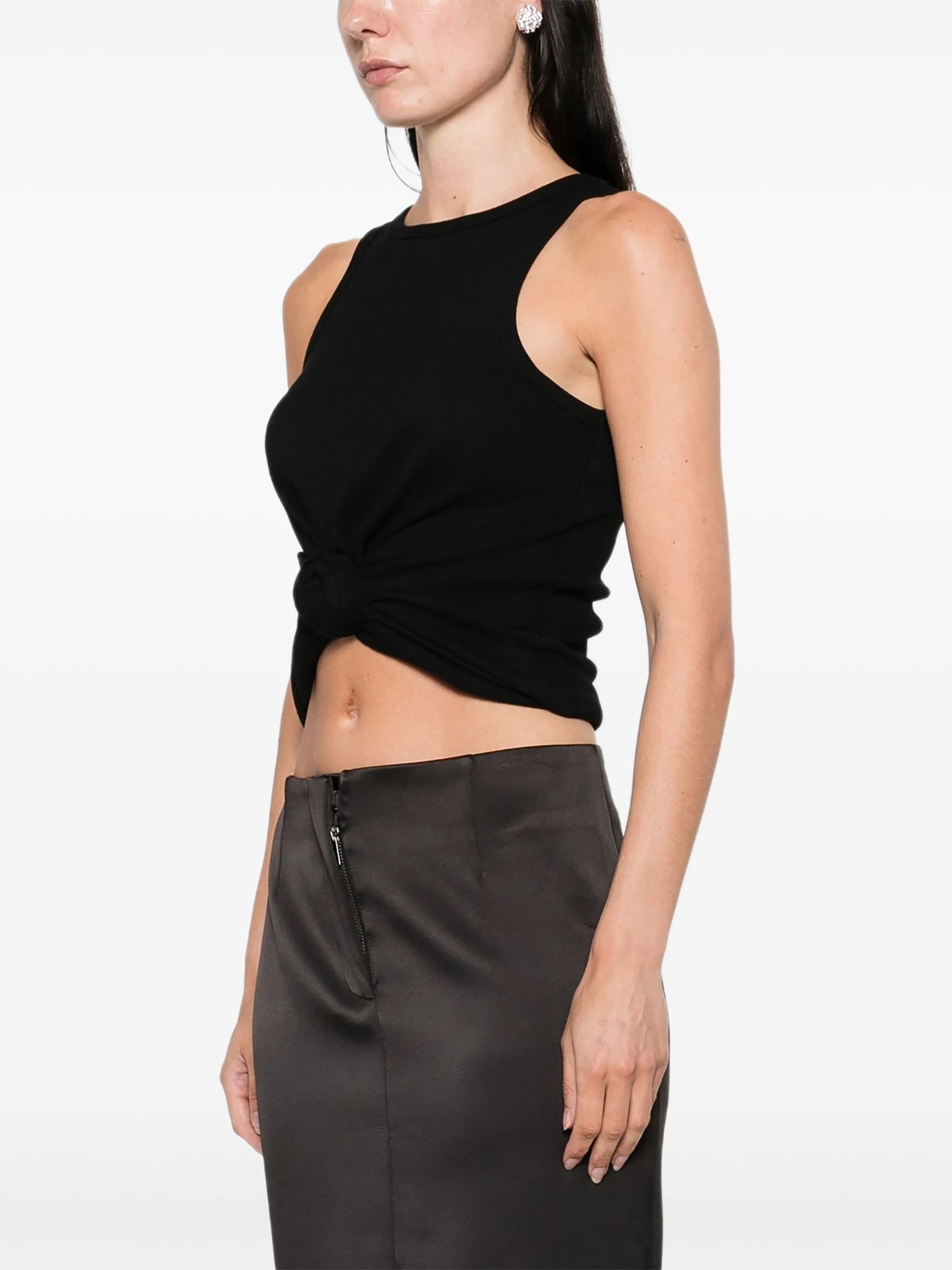 knot-detail tank top