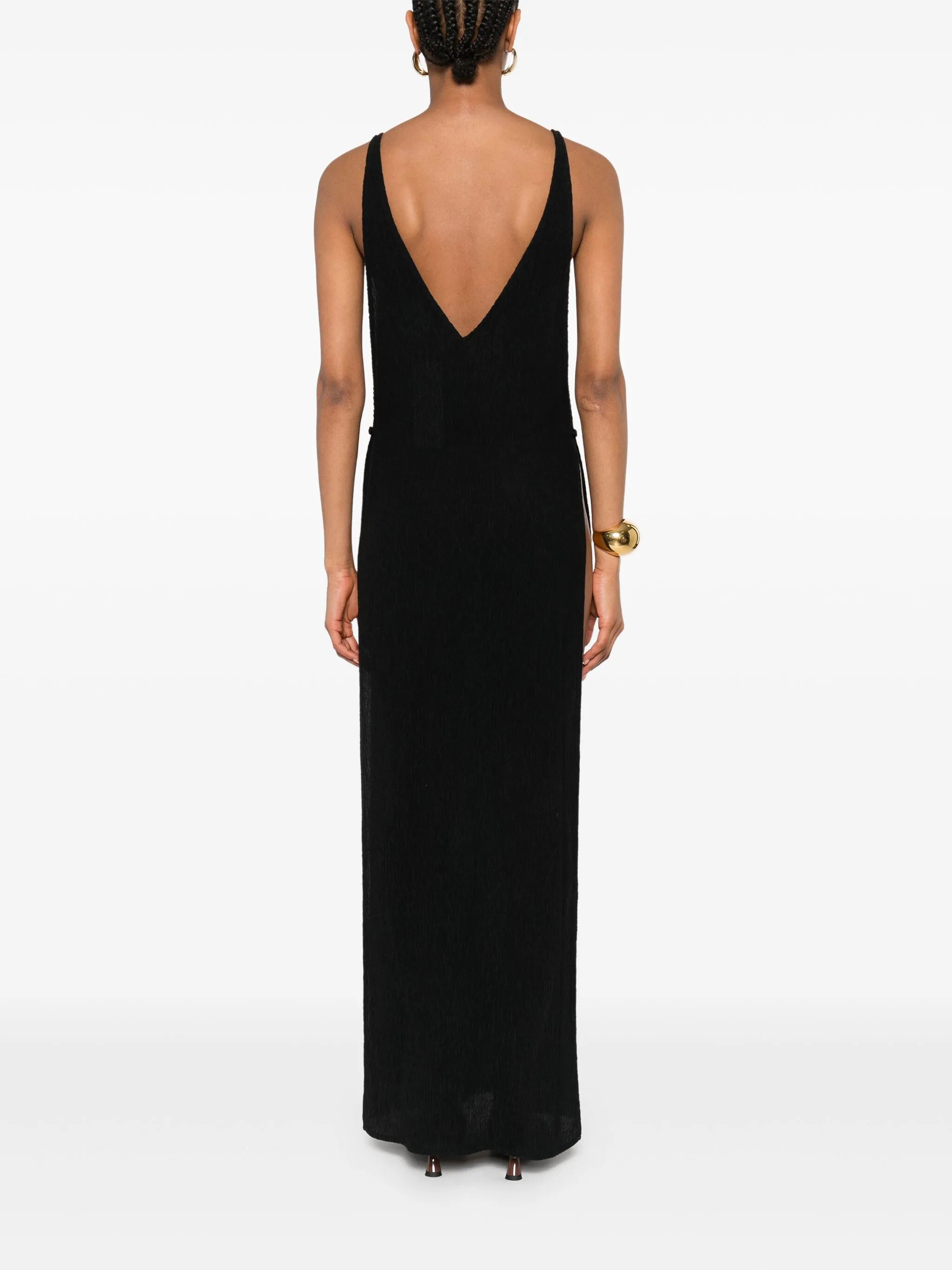 V-neck maxi dress