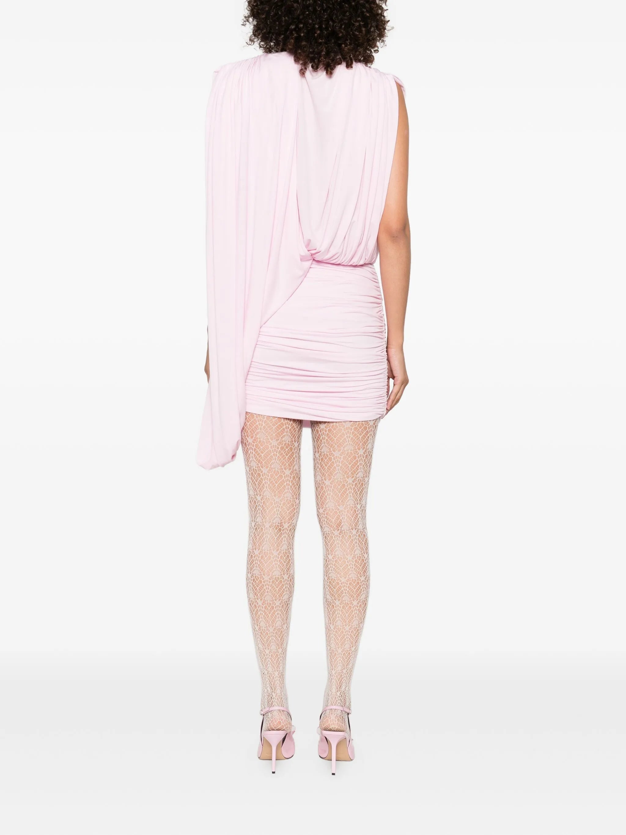 ruched-detail mini dress
